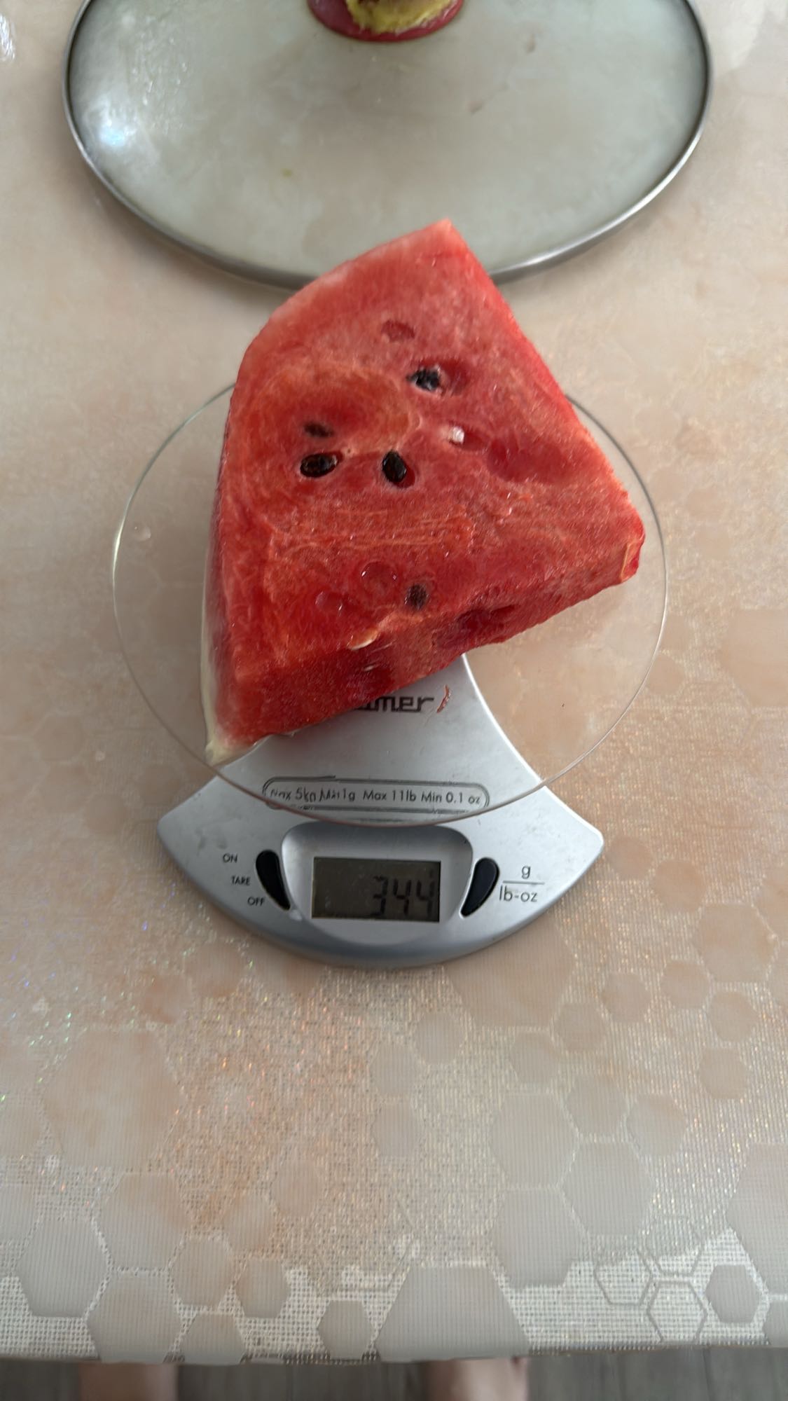 Felie de pepene roșu