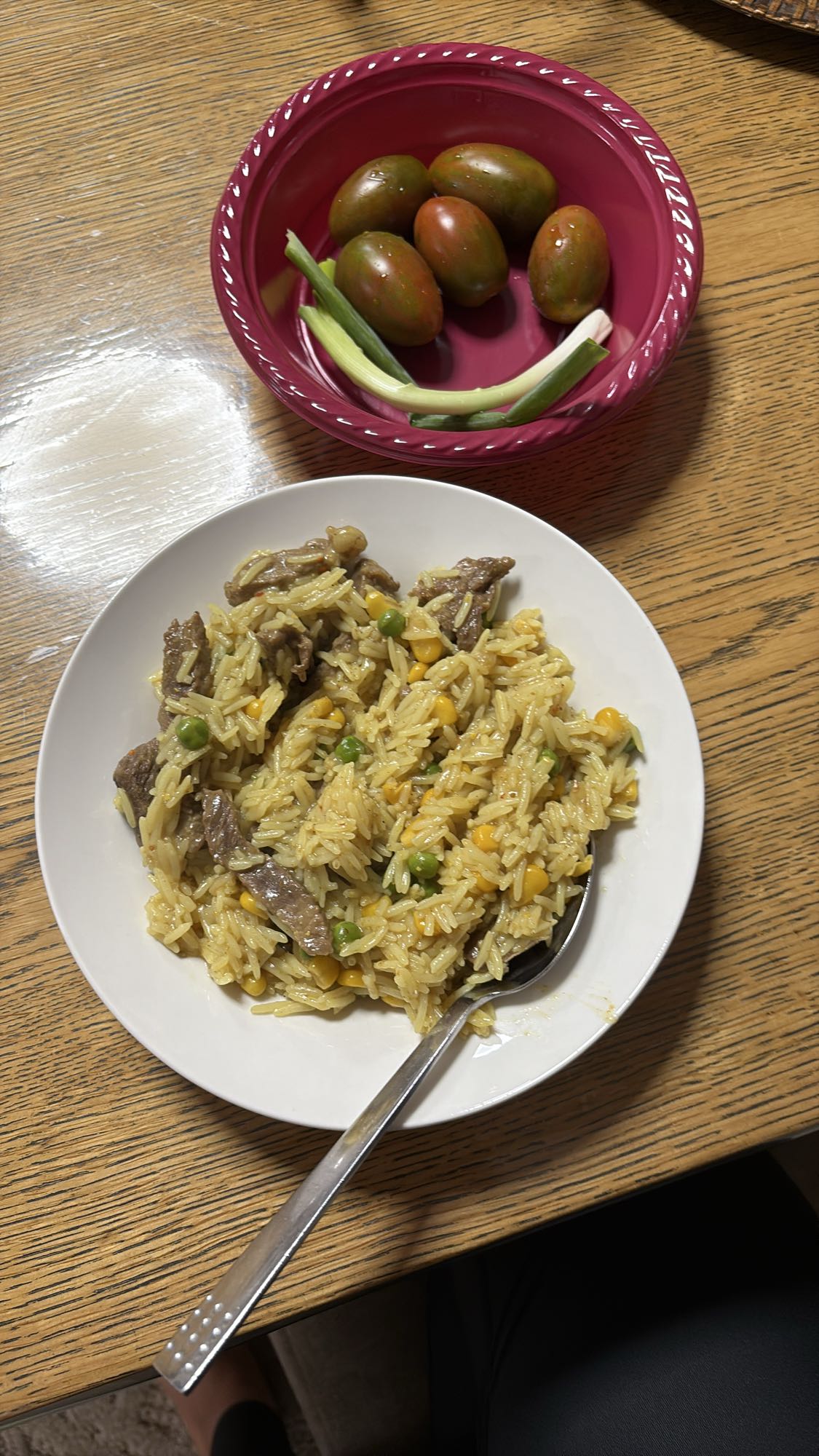 أرز باللحم وخضار