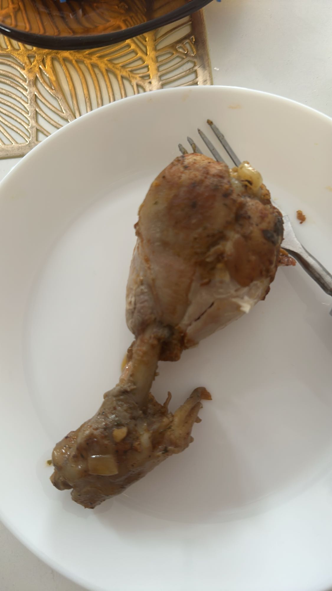 Pieczone udko z kurczaka