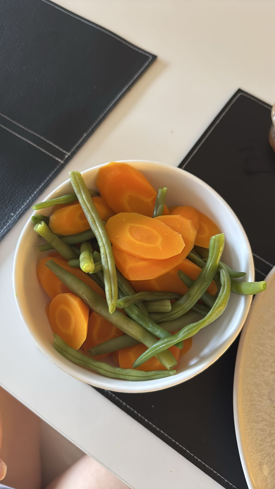 Morötter och haricots verts
