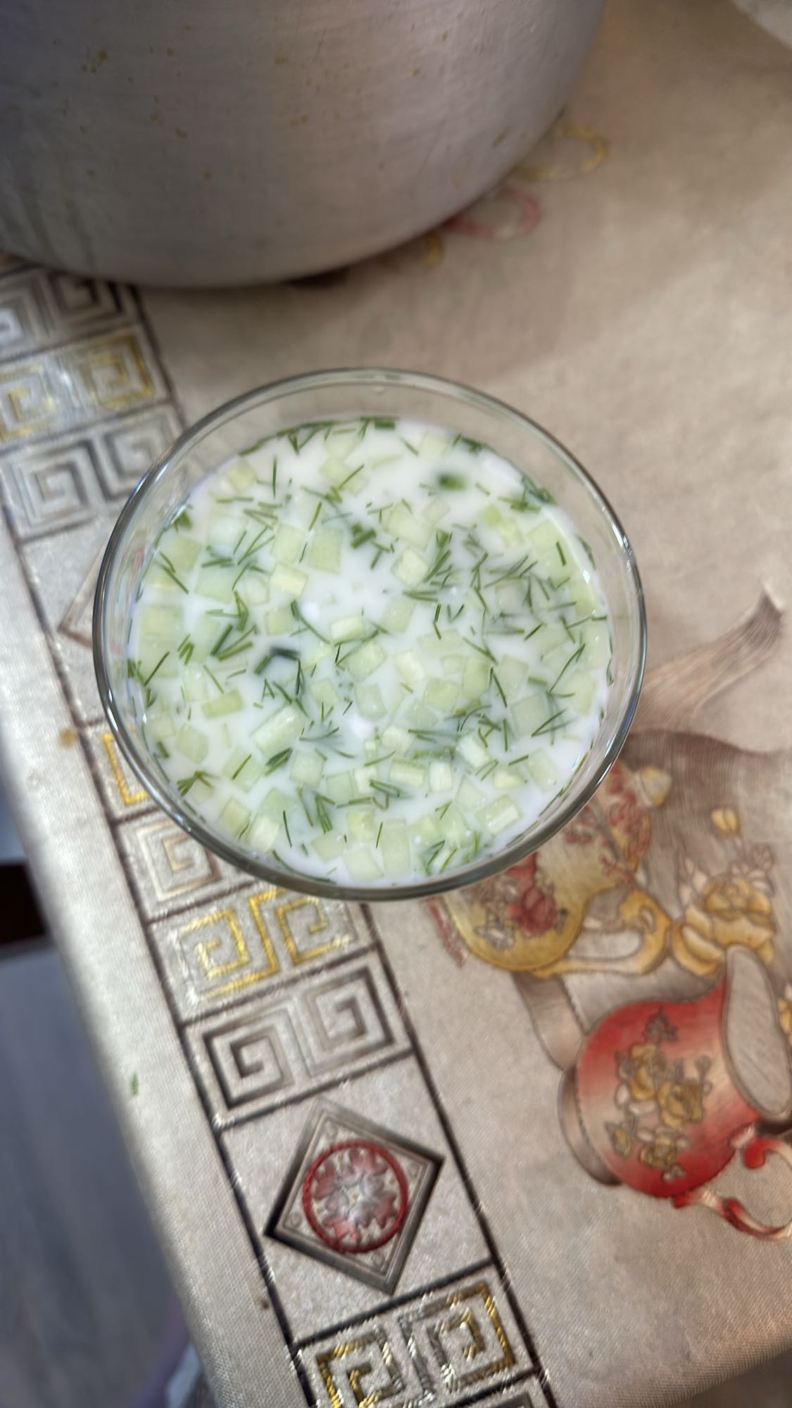 окрошка на кефире