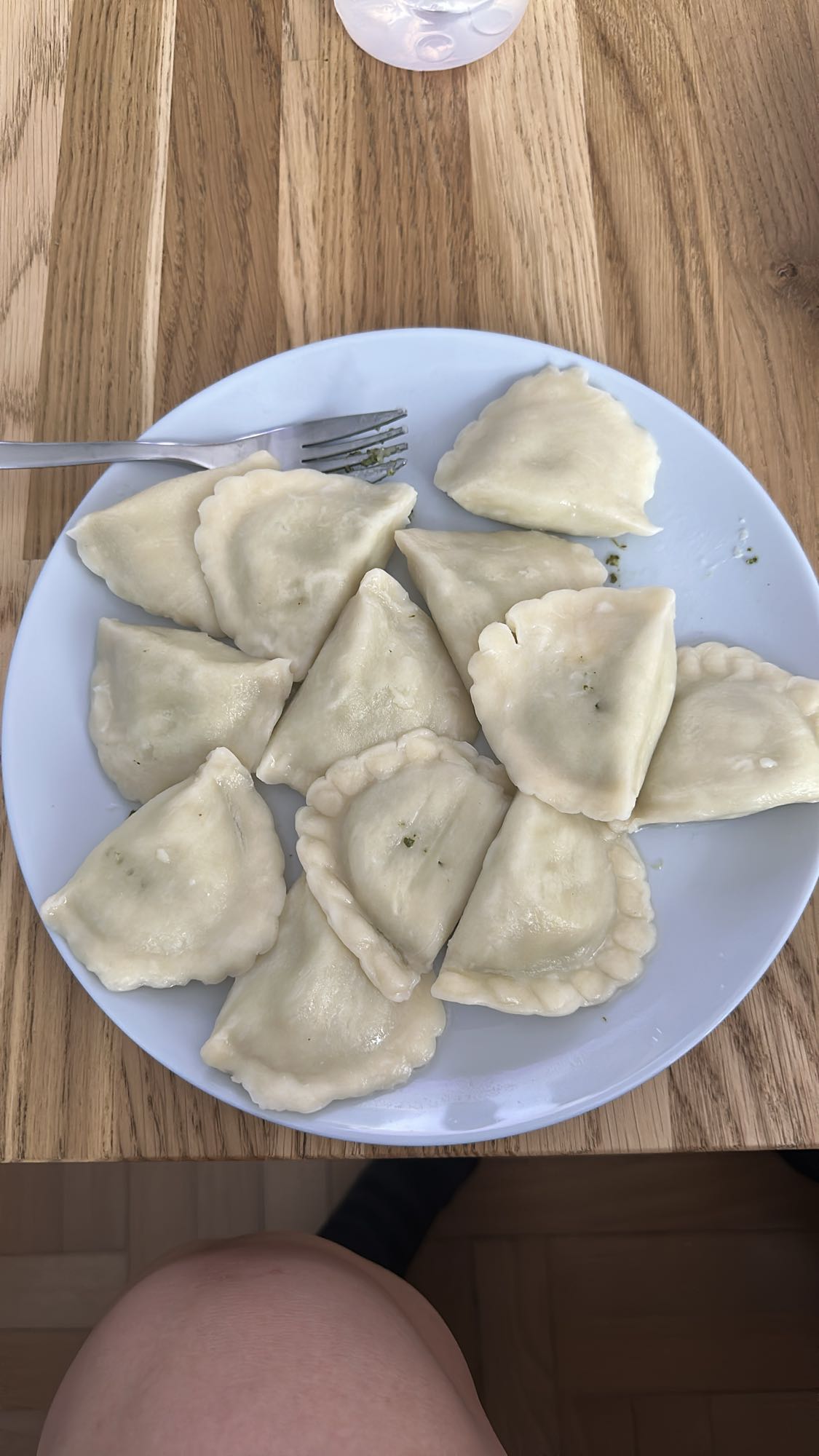 Pierogi z serem i szpinakiem