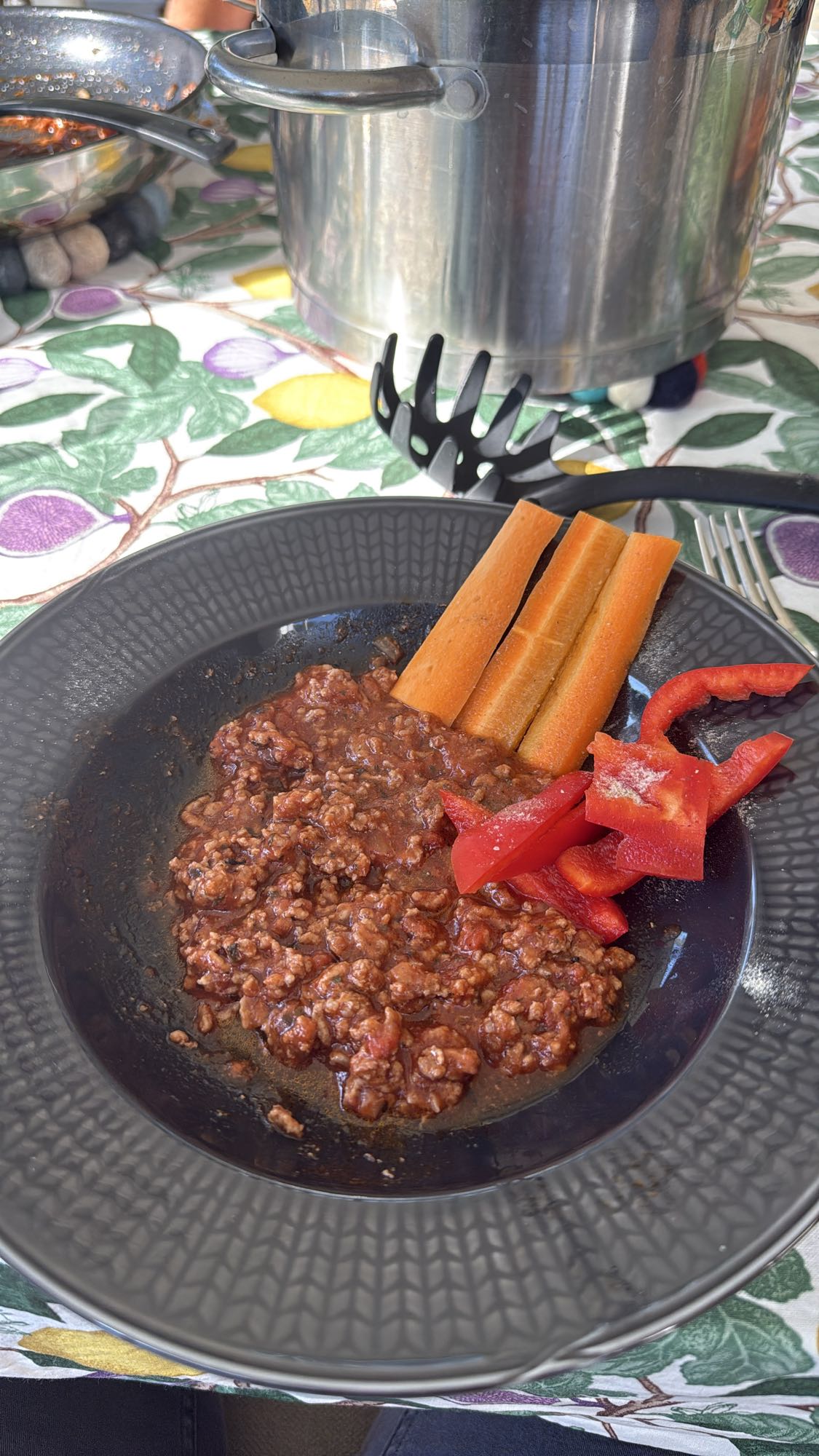 Köttfärssås med grönsaker