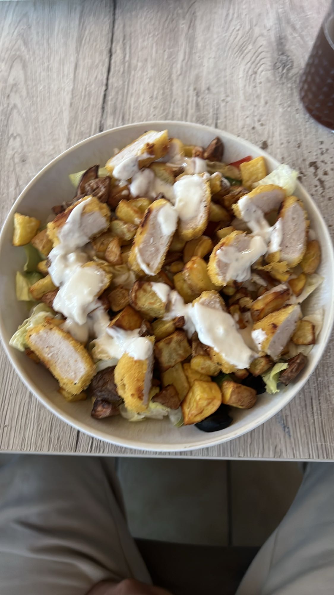 Kip salade met aardappel