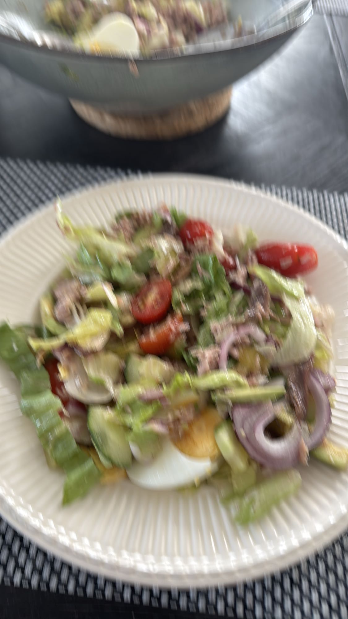 Tonijn salade met ei