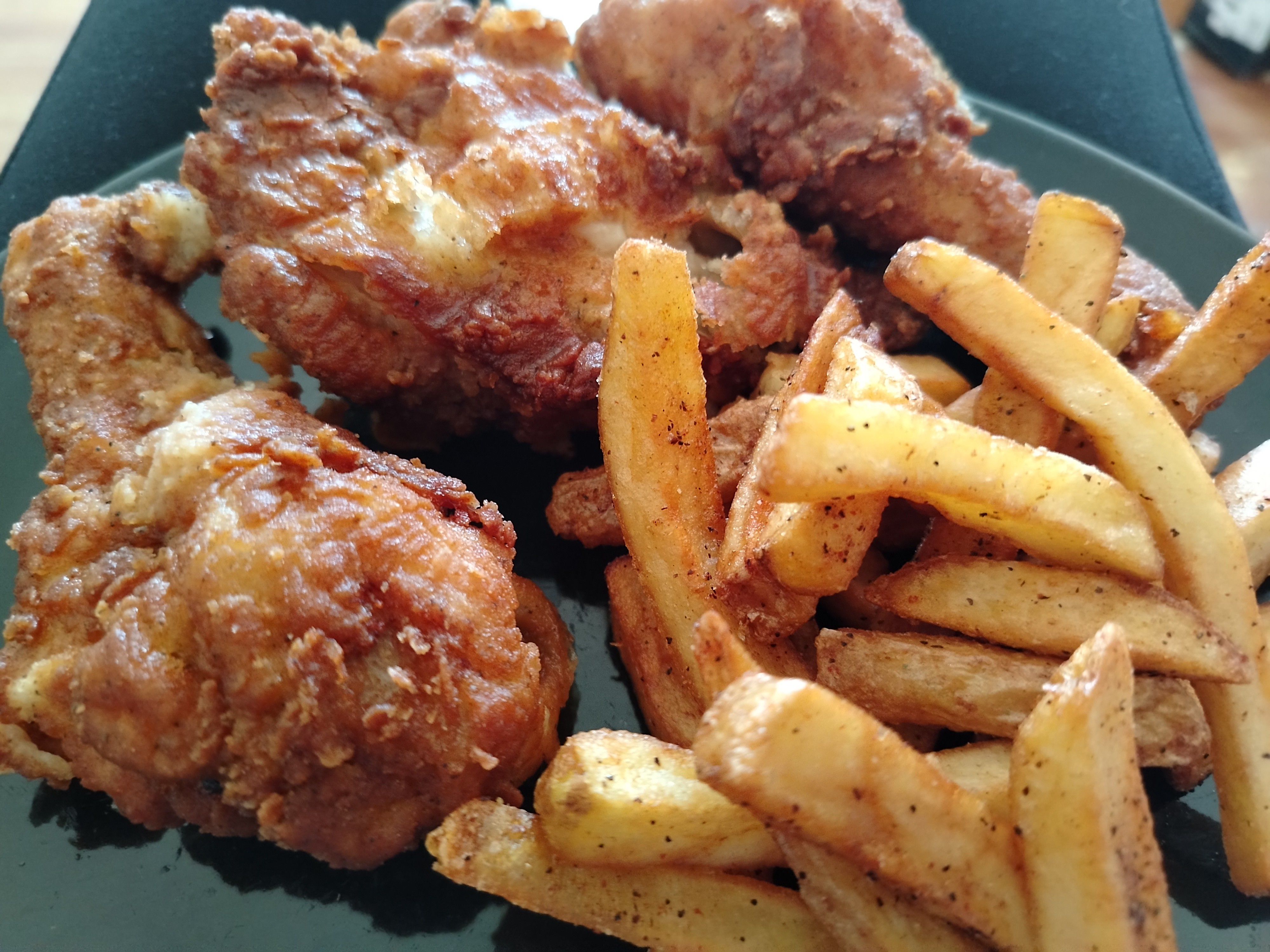 Fried Chicken and Fries