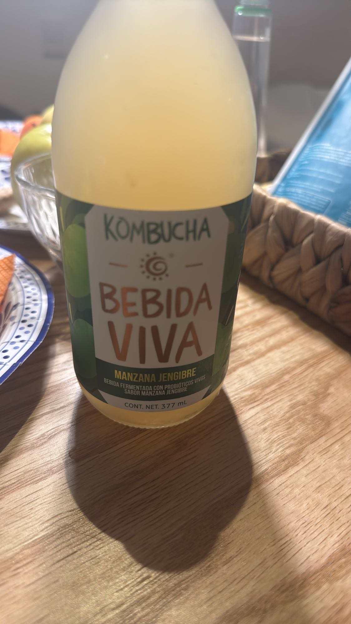 Комбуча яблоко-имбирь