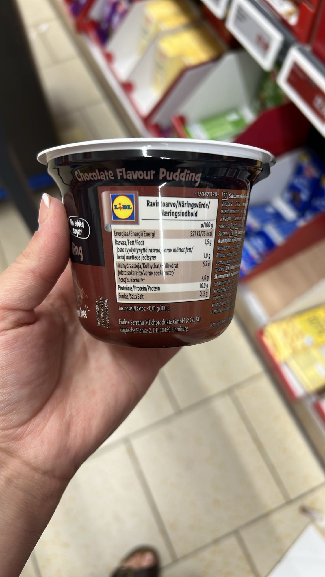 Chokladpudding Lidl