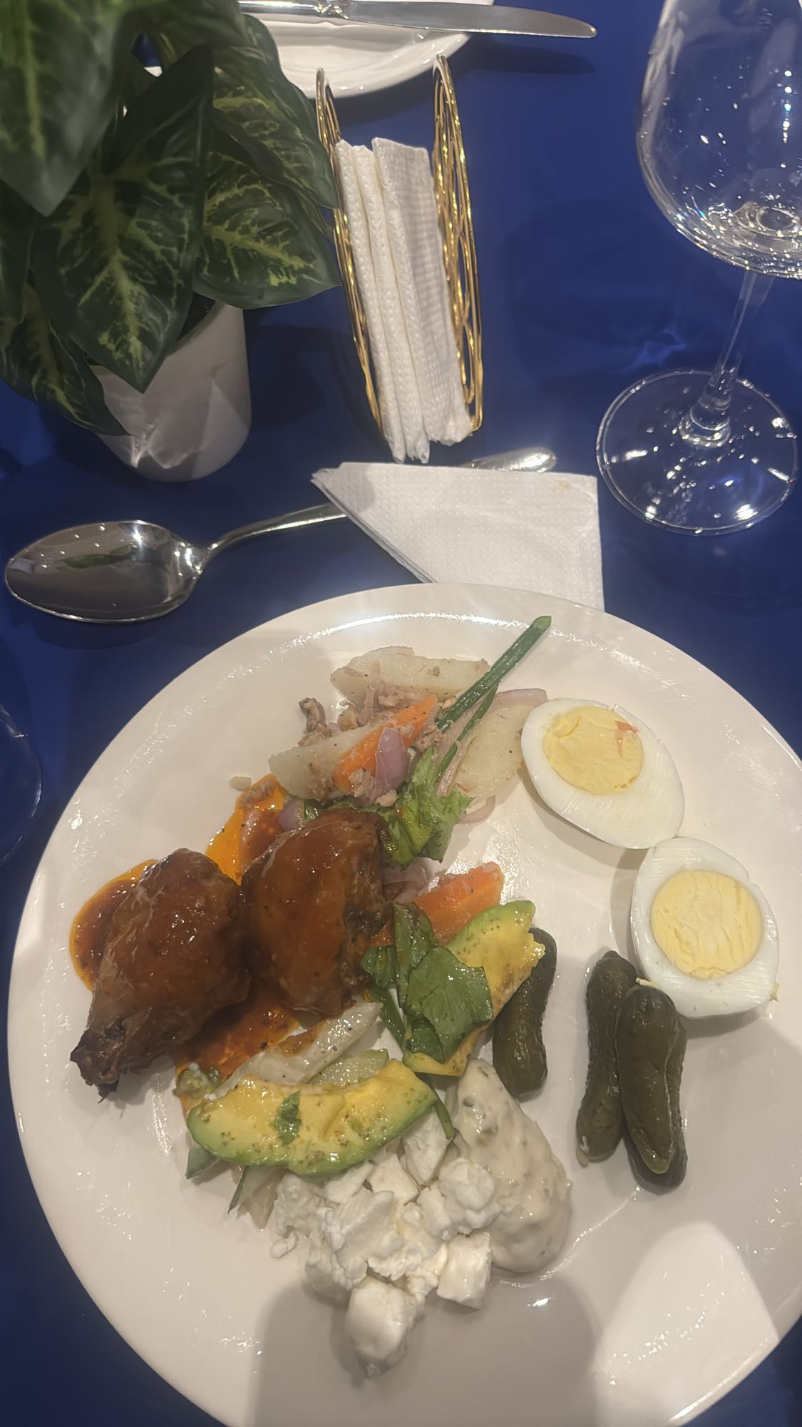 Chicken, Egg & Salad Plate