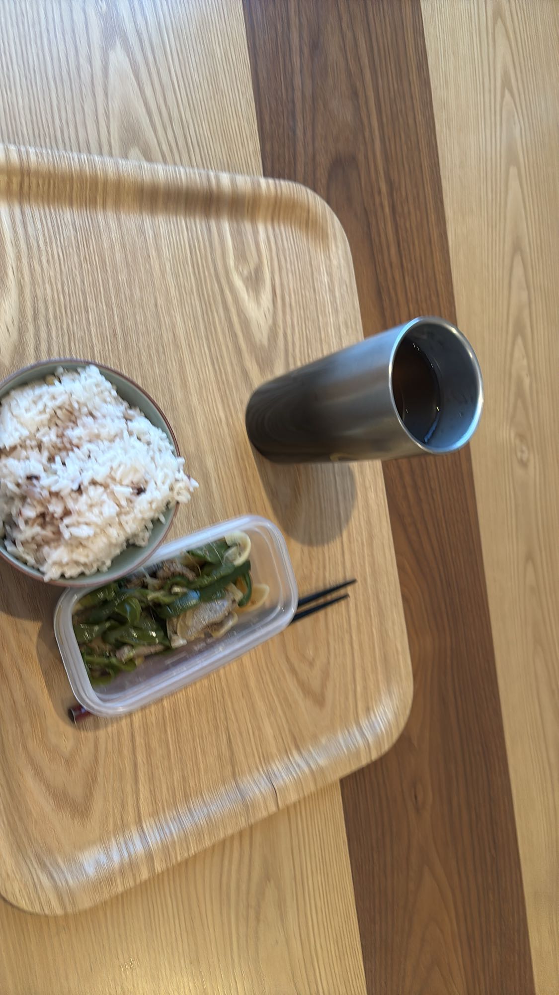 ごはんと野菜炒めセット