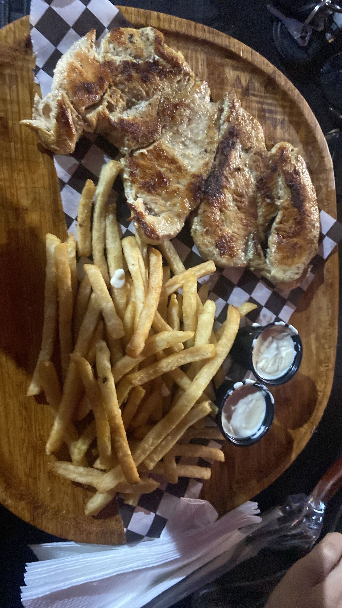 Pollo a la plancha con papas