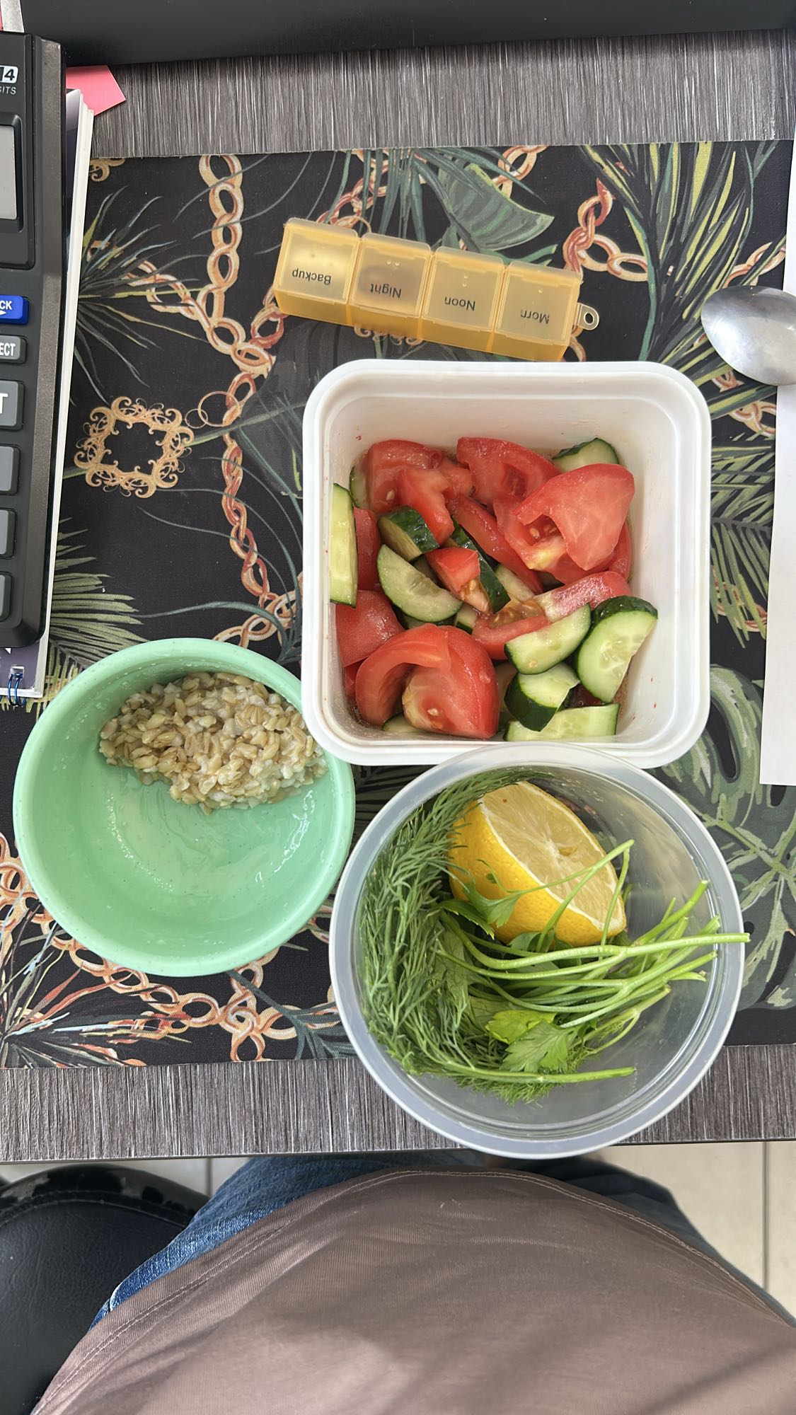 Овощной салат с зеленью