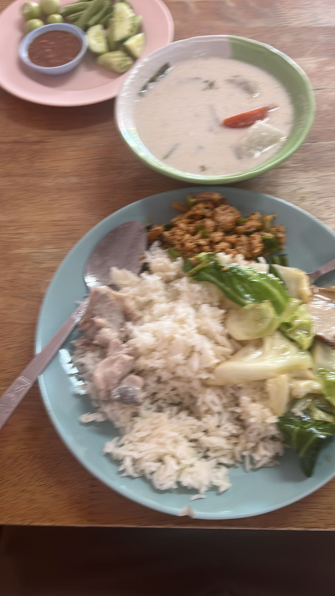 Thai rice with sides