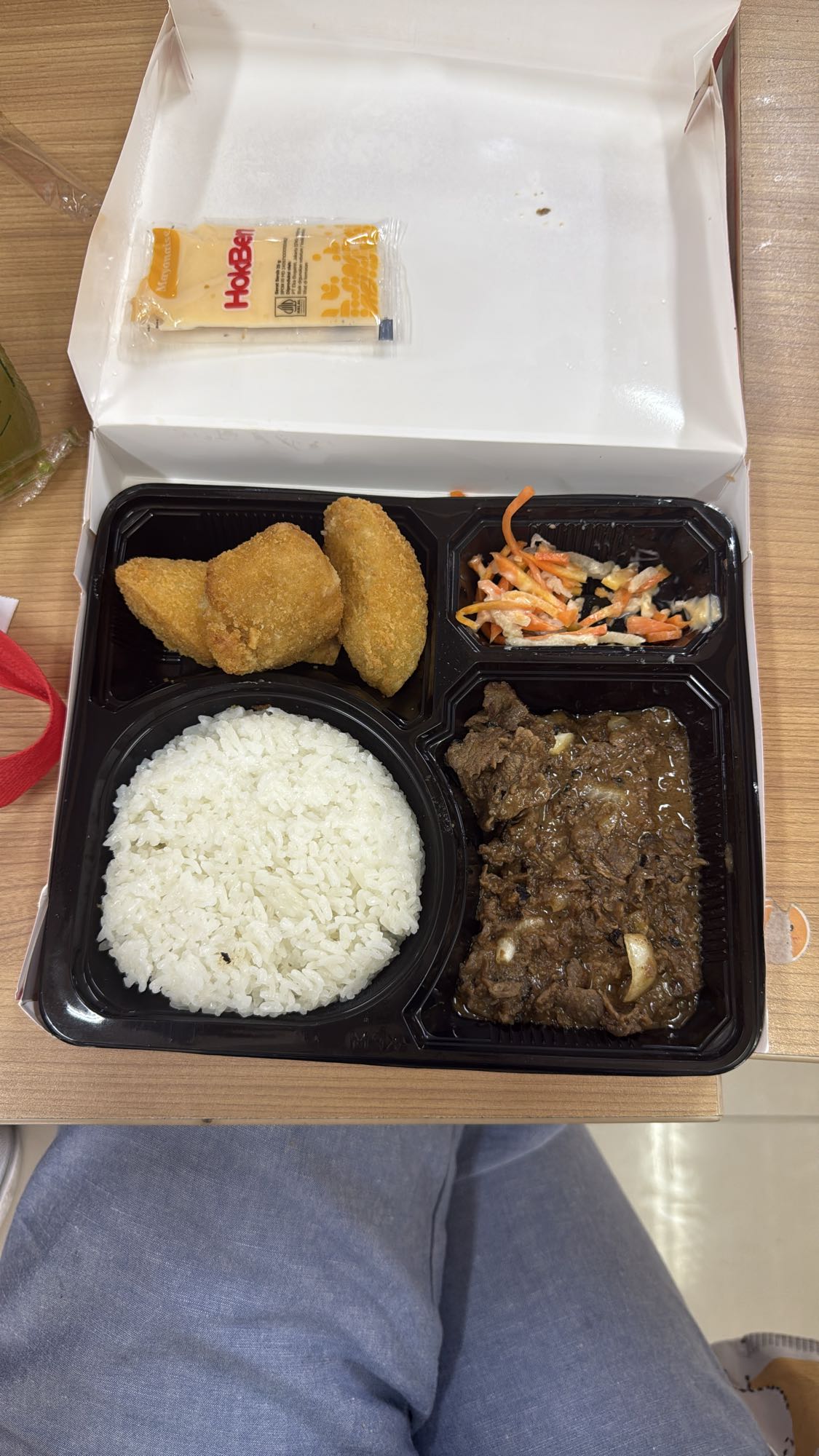 Beef rice bento
