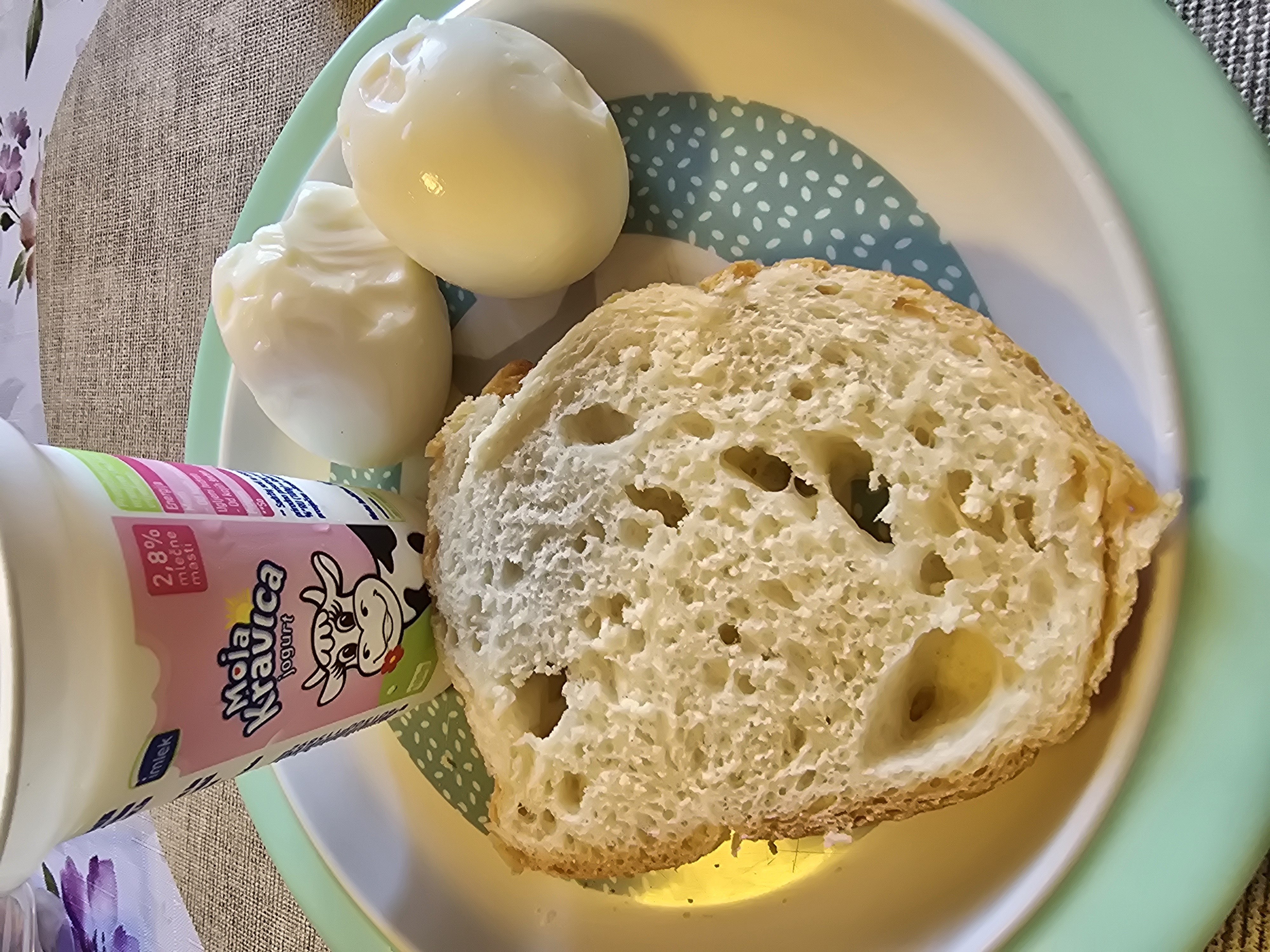 Eggs, Bread, Yogurt