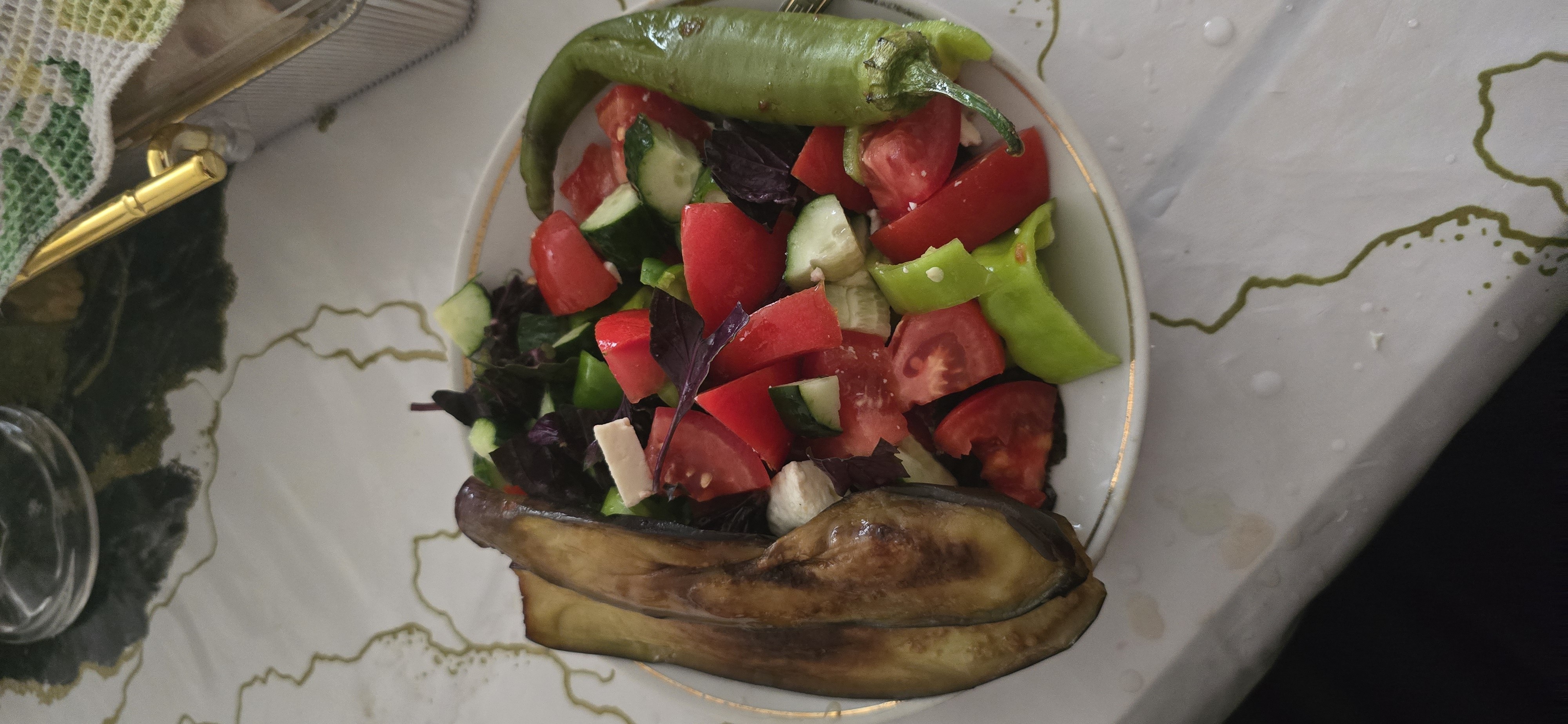 Grilled Eggplant Salad