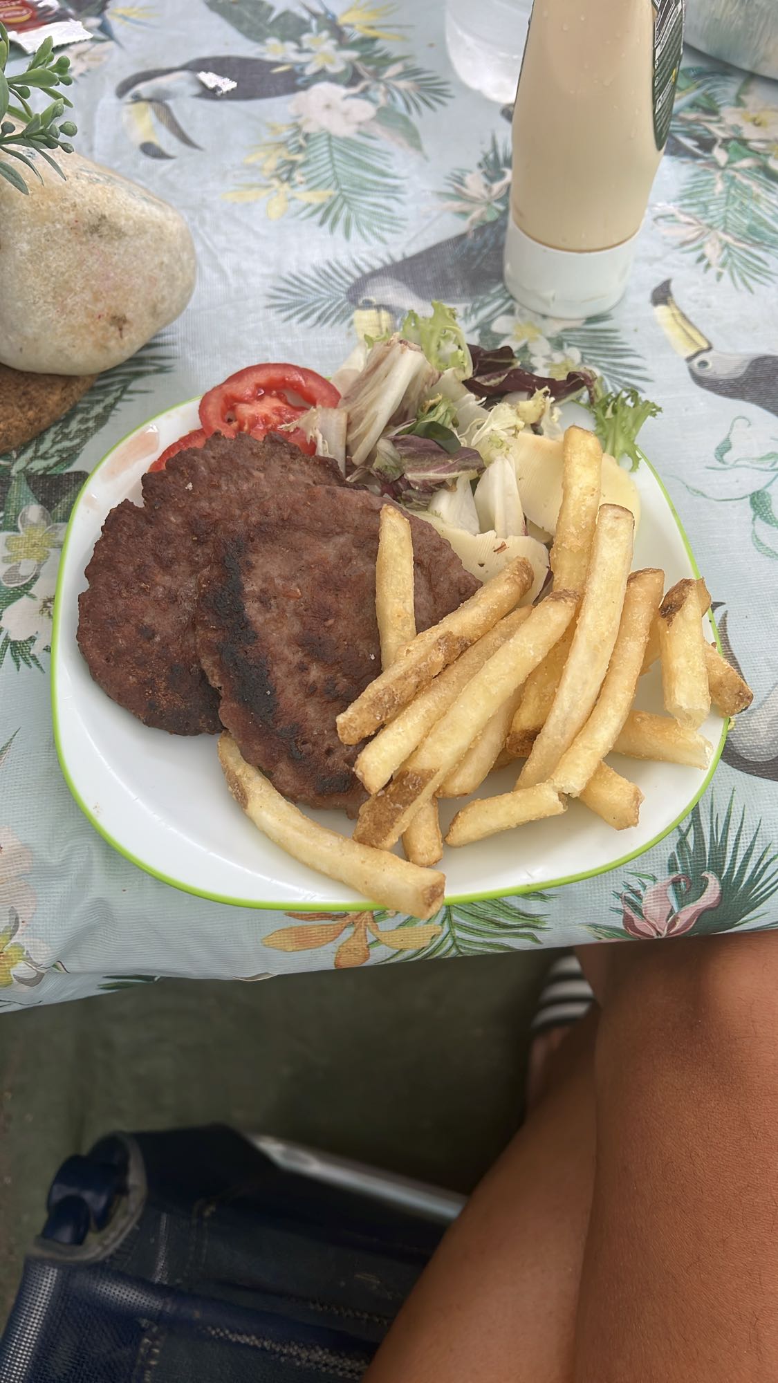 hamburguesas con papas