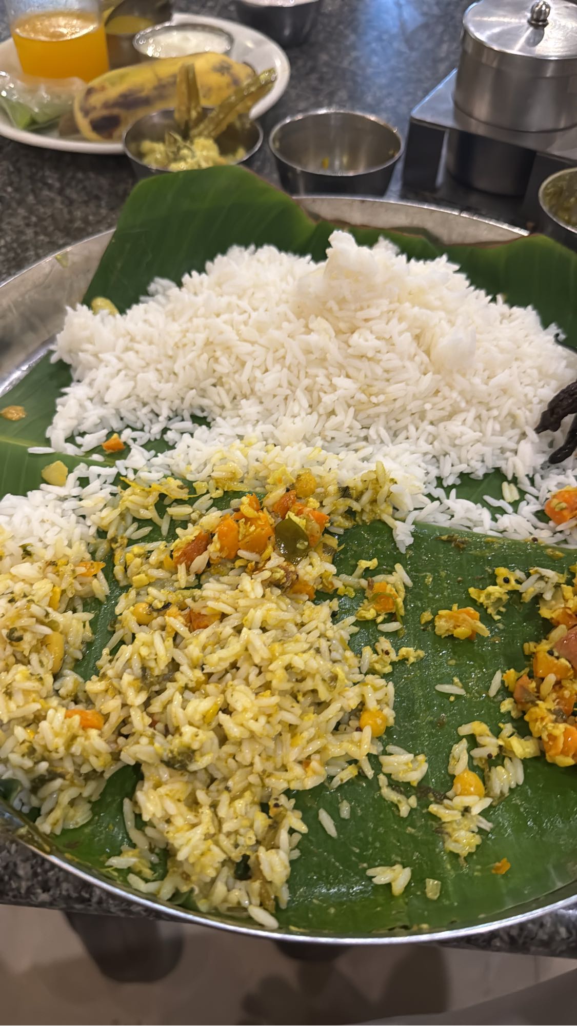 South Indian Rice Meal