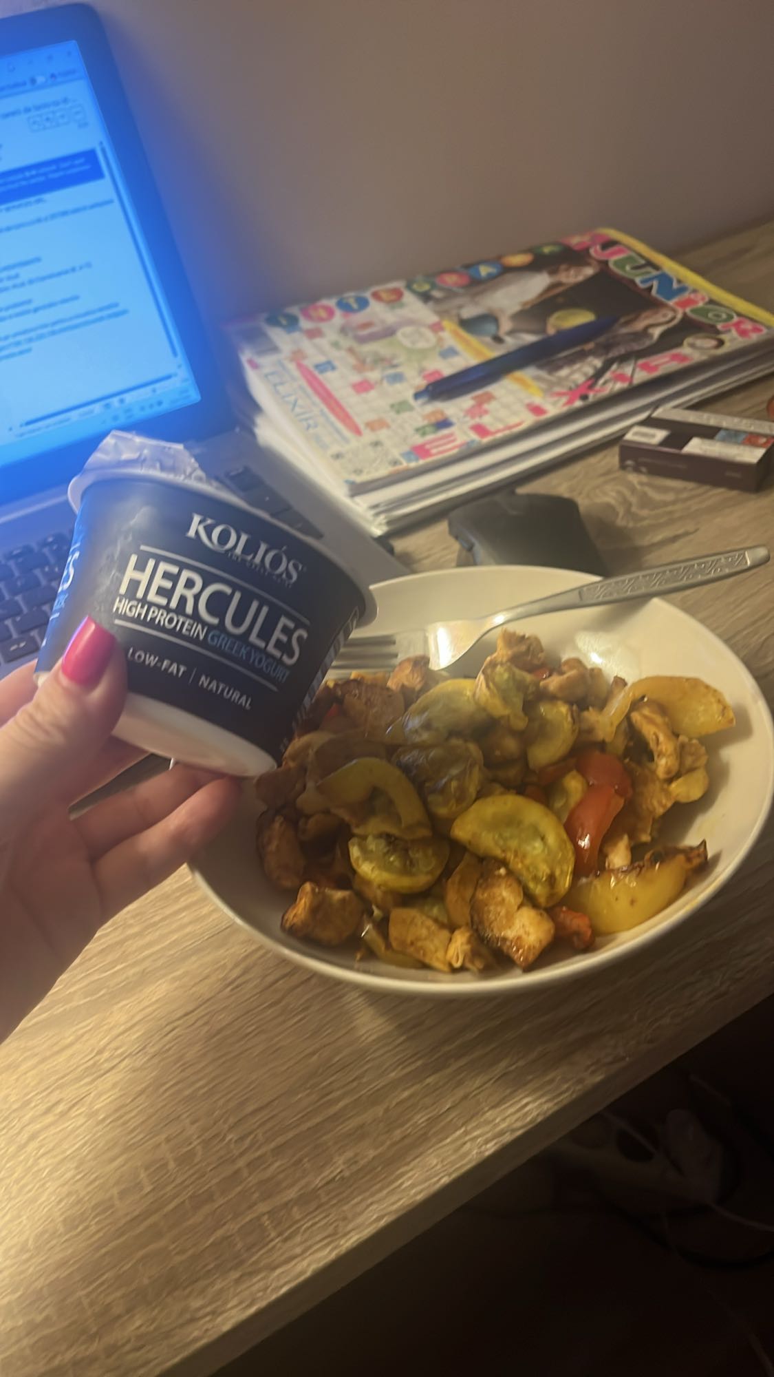 Pui cu legume și iaurt