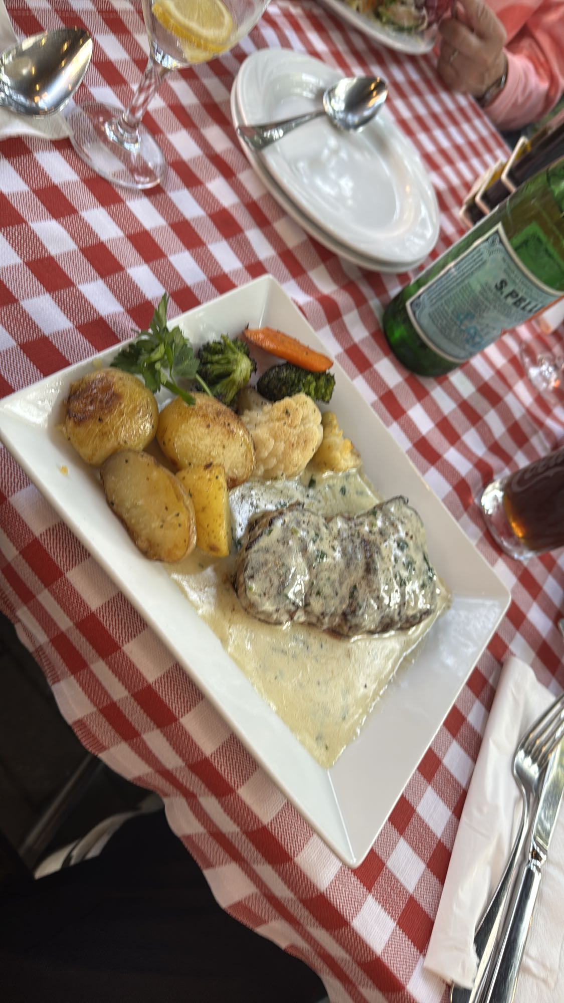 Steak mit Gemüse & Sauce