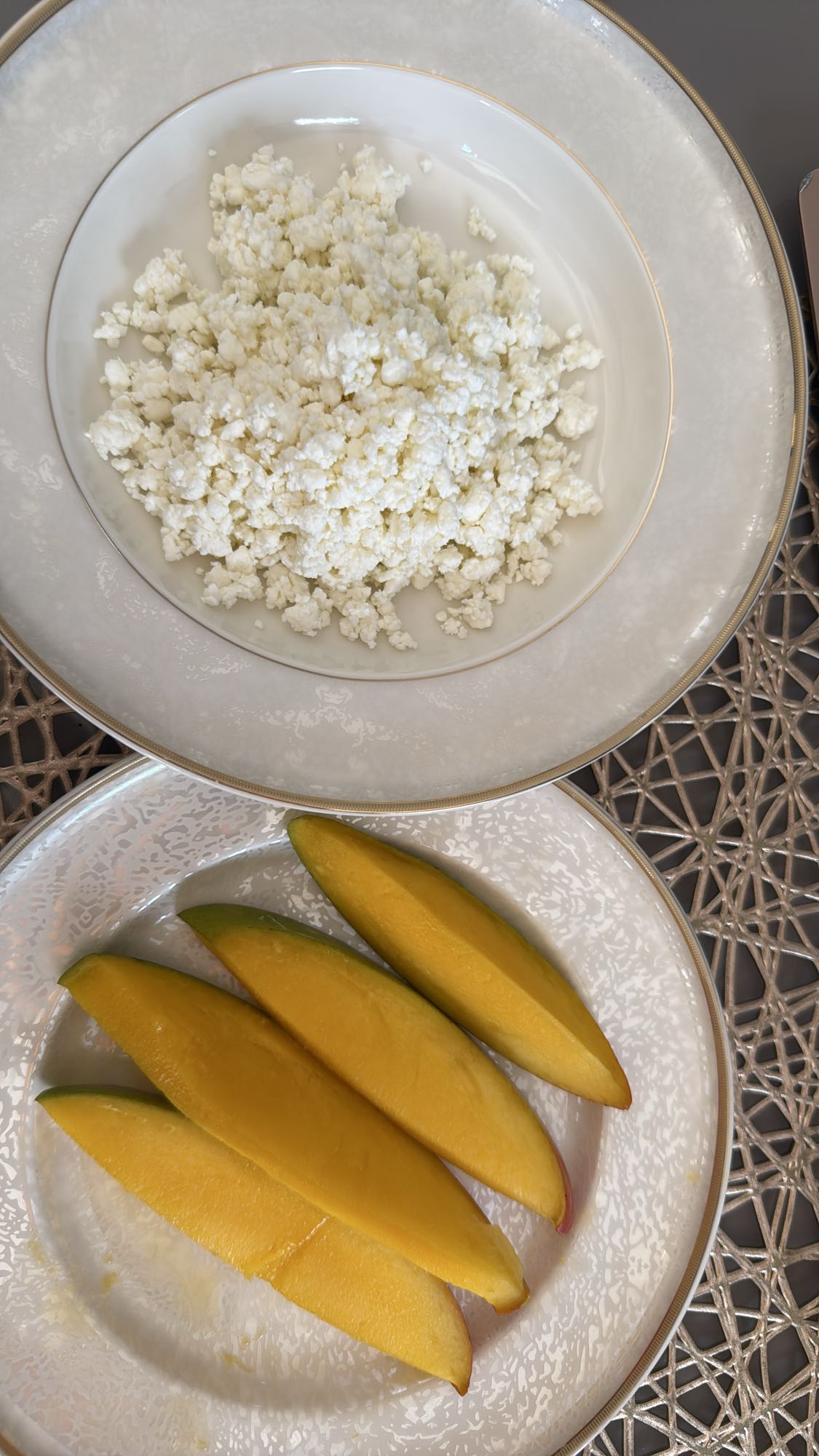 творог с манго