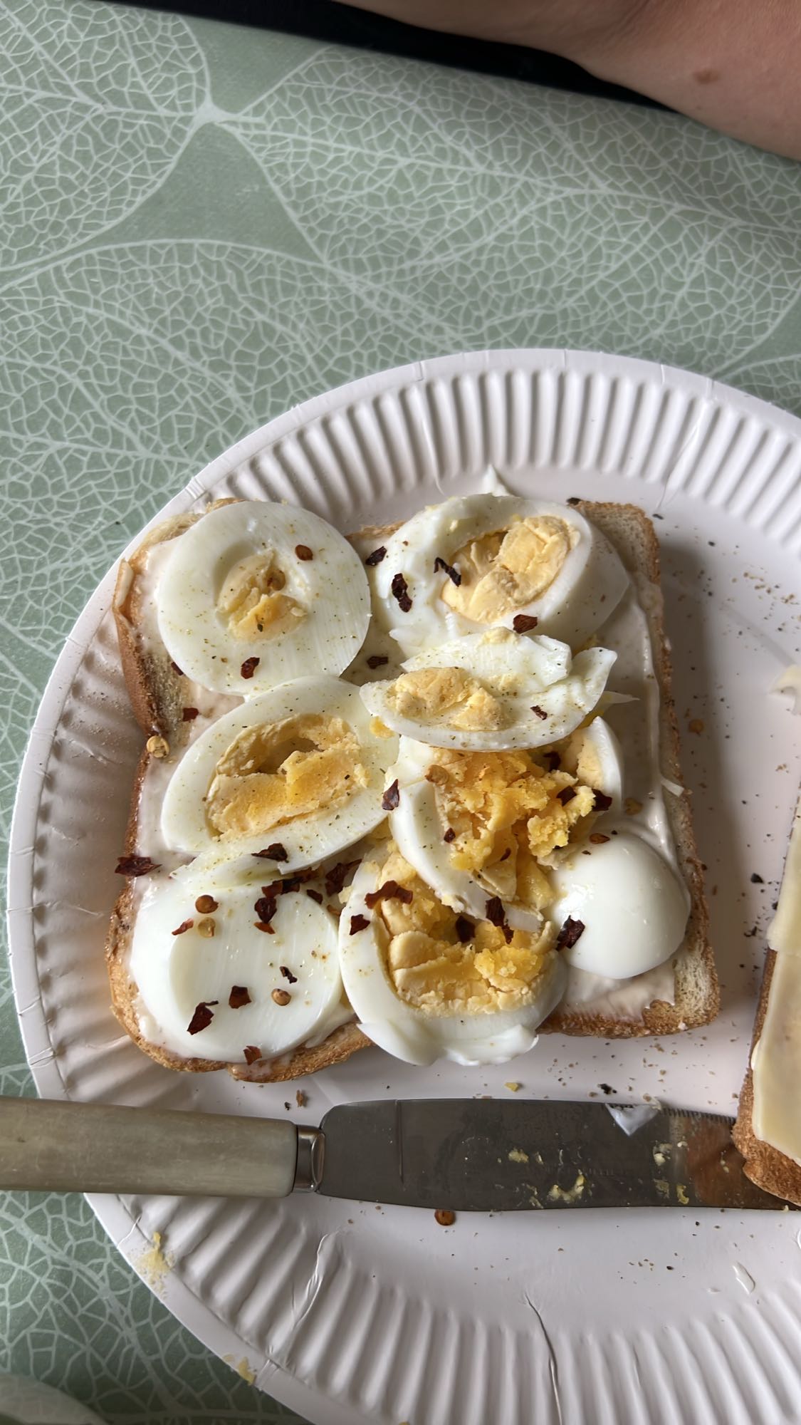 Äggsmörgås med majonnäs