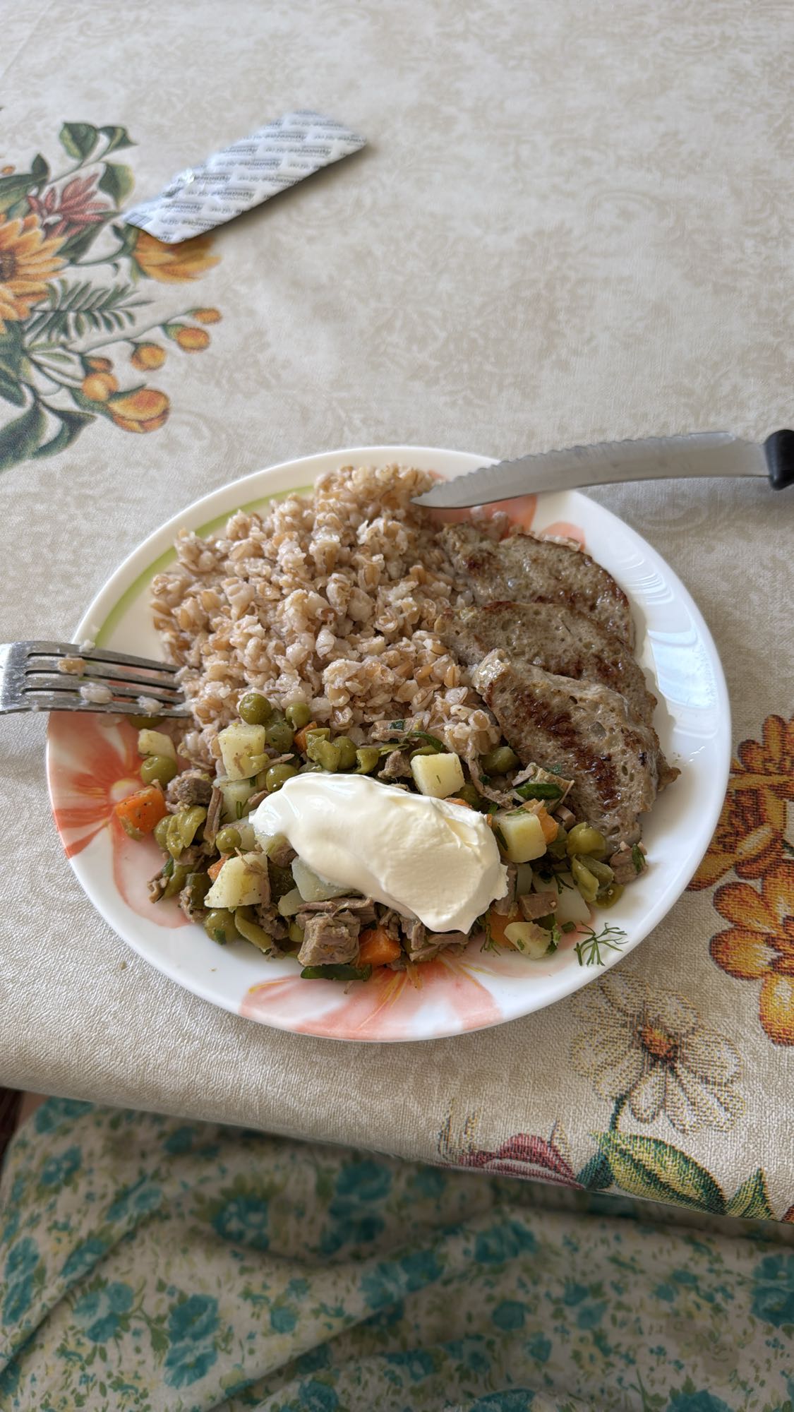Buckwheat with meat & veg