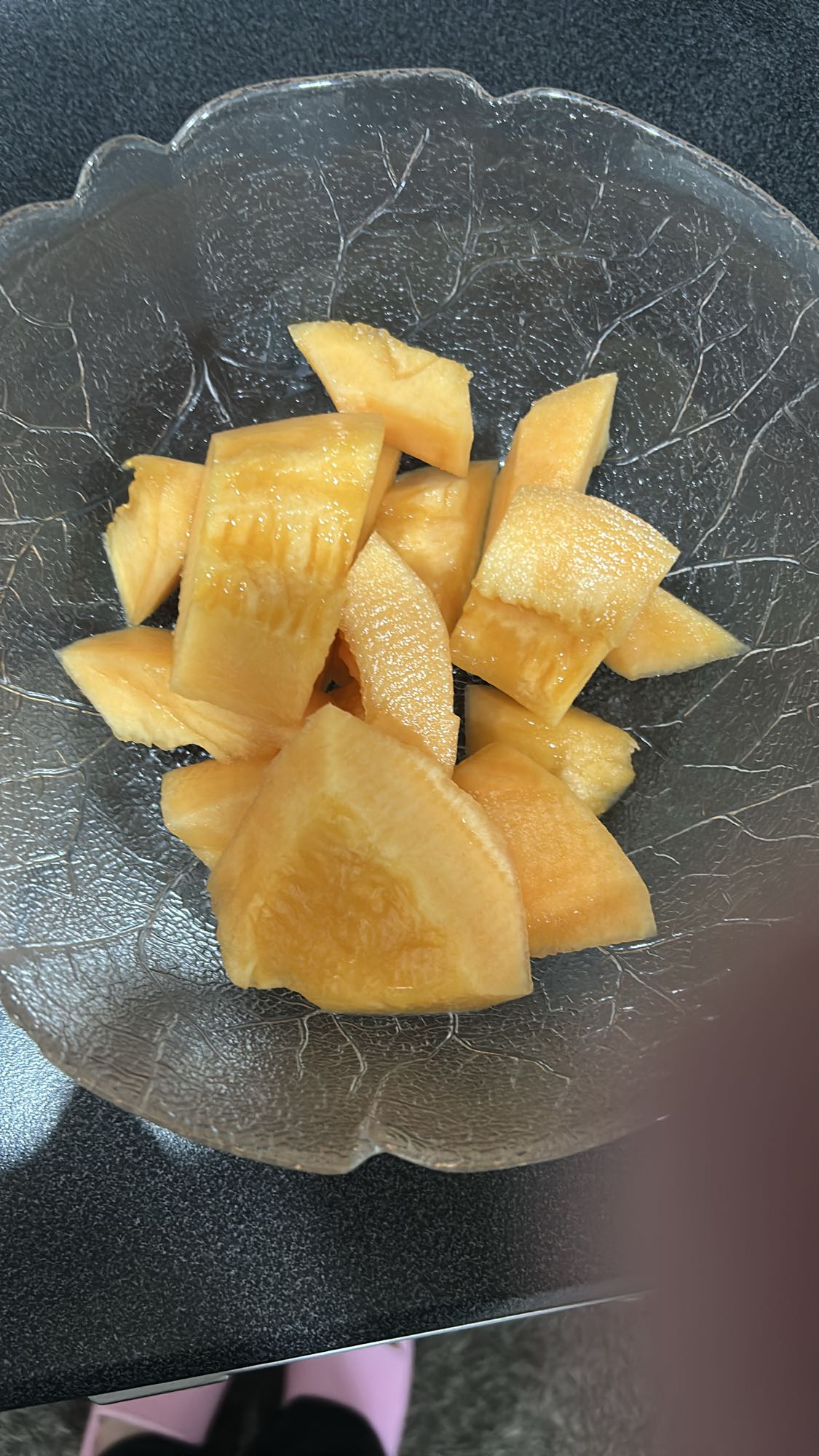 Kuttet cantaloupe
