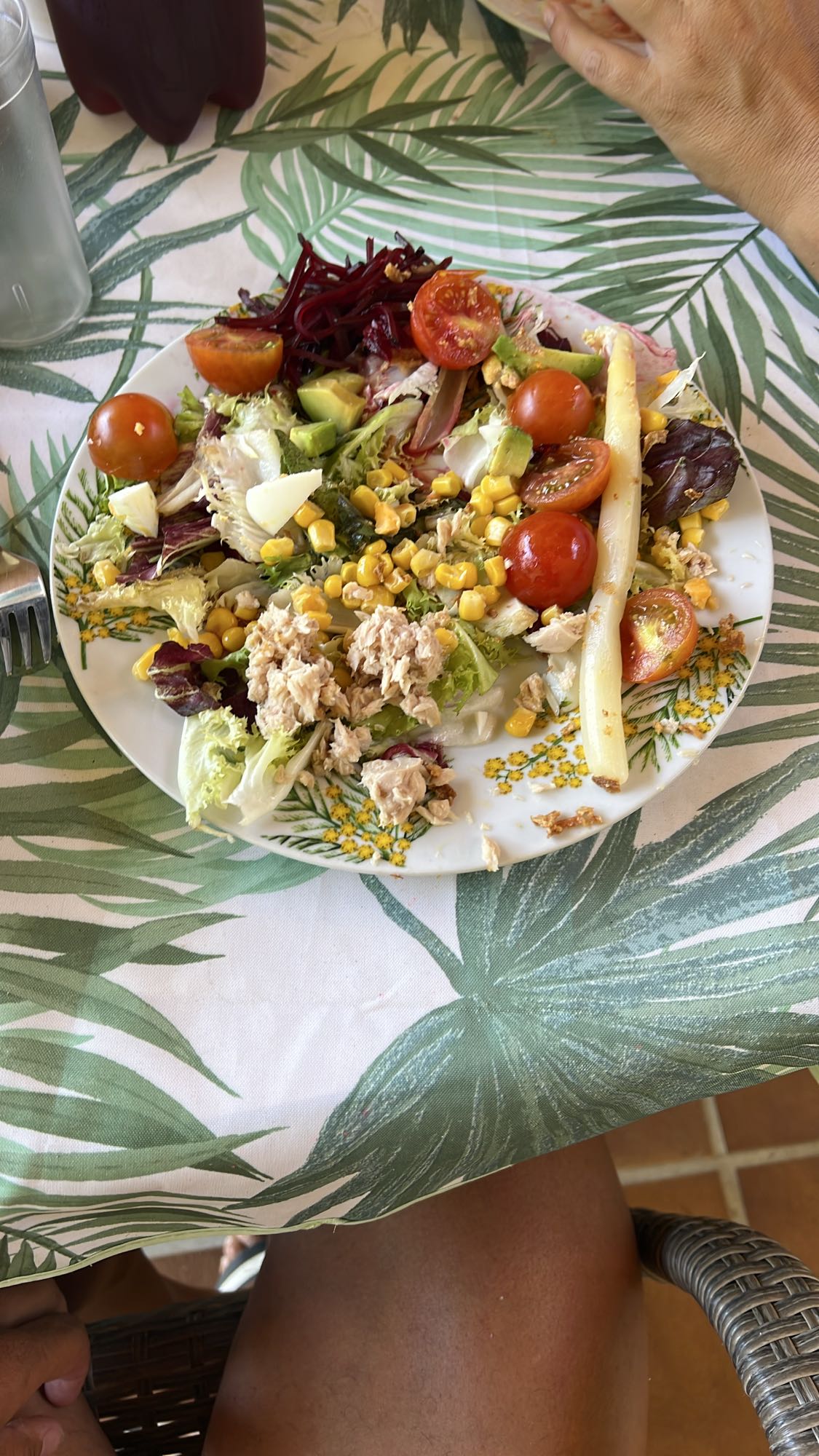 Ensalada variada con atún