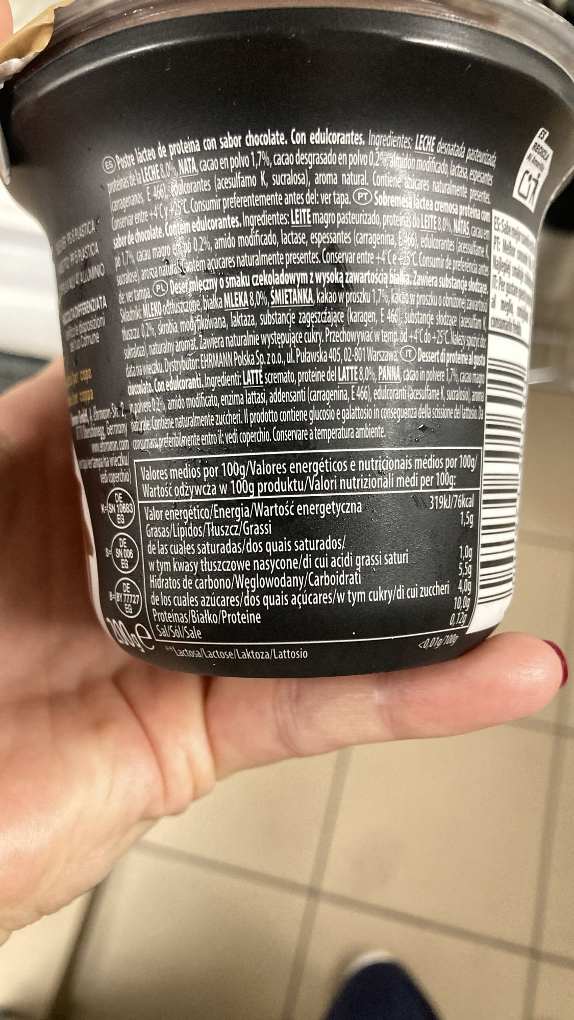 Chocolate Protein Dessert