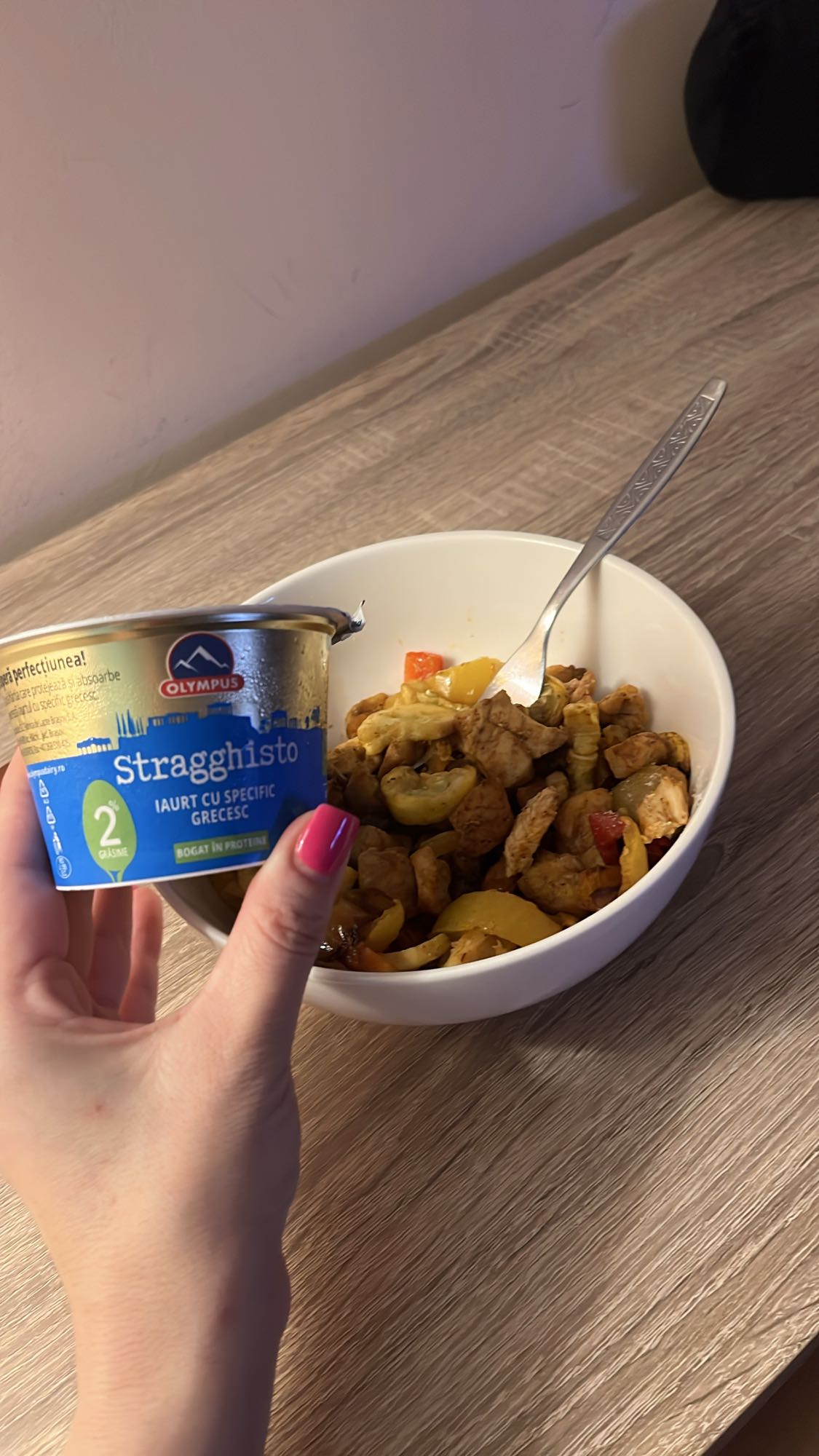 Pui cu legume si iaurt