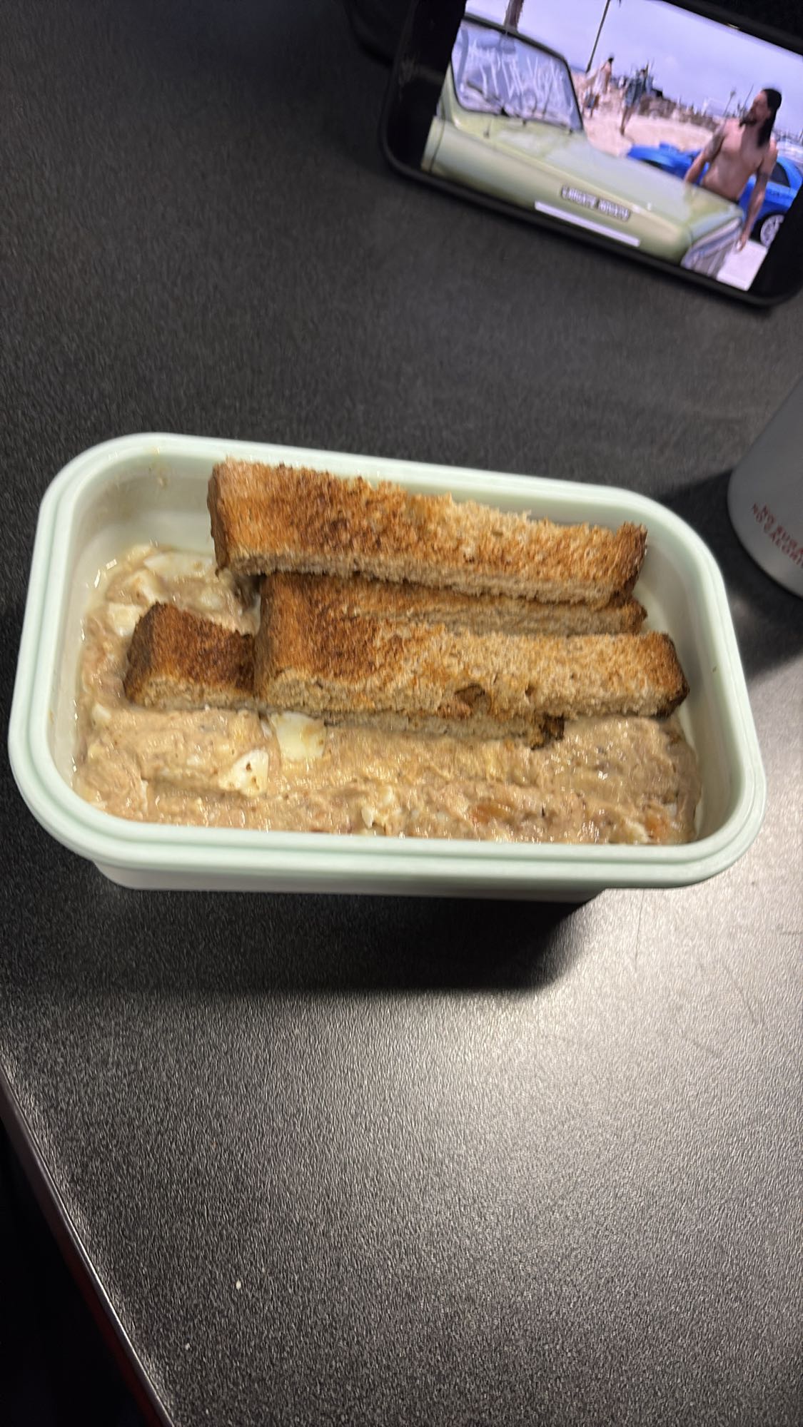 Tuna and Toast Strips
