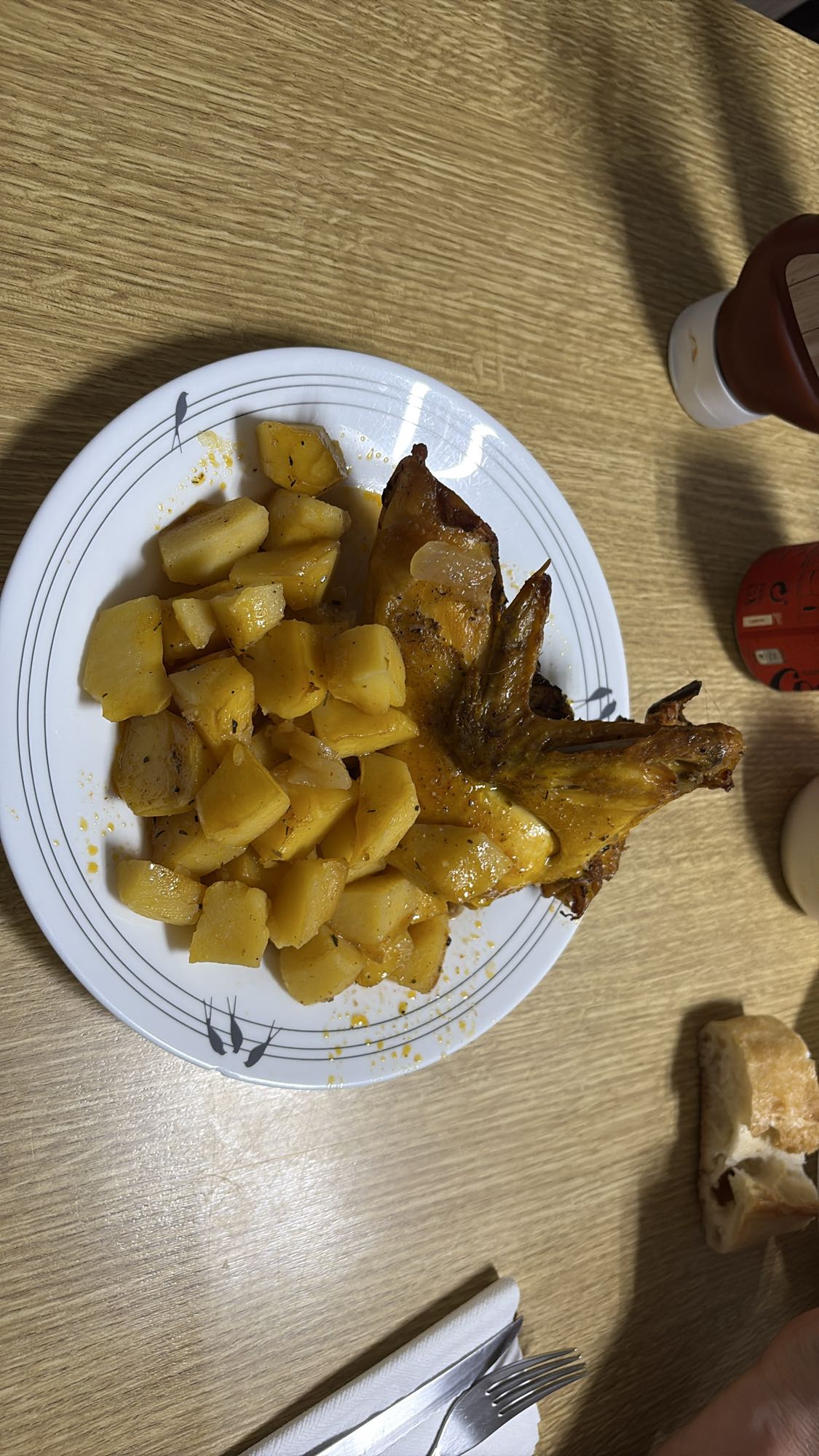 Pechuga de pollo y patatas al horno