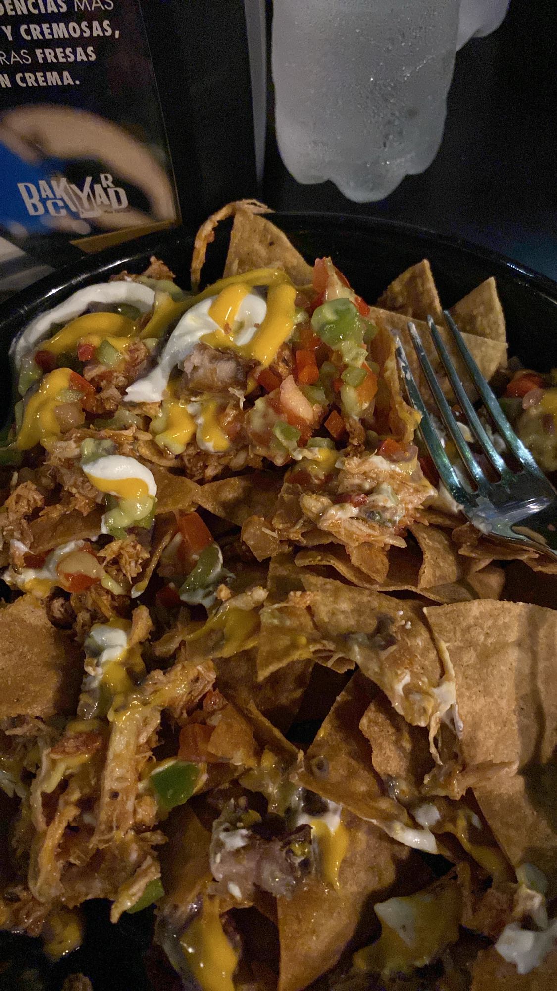 Nachos con pollo