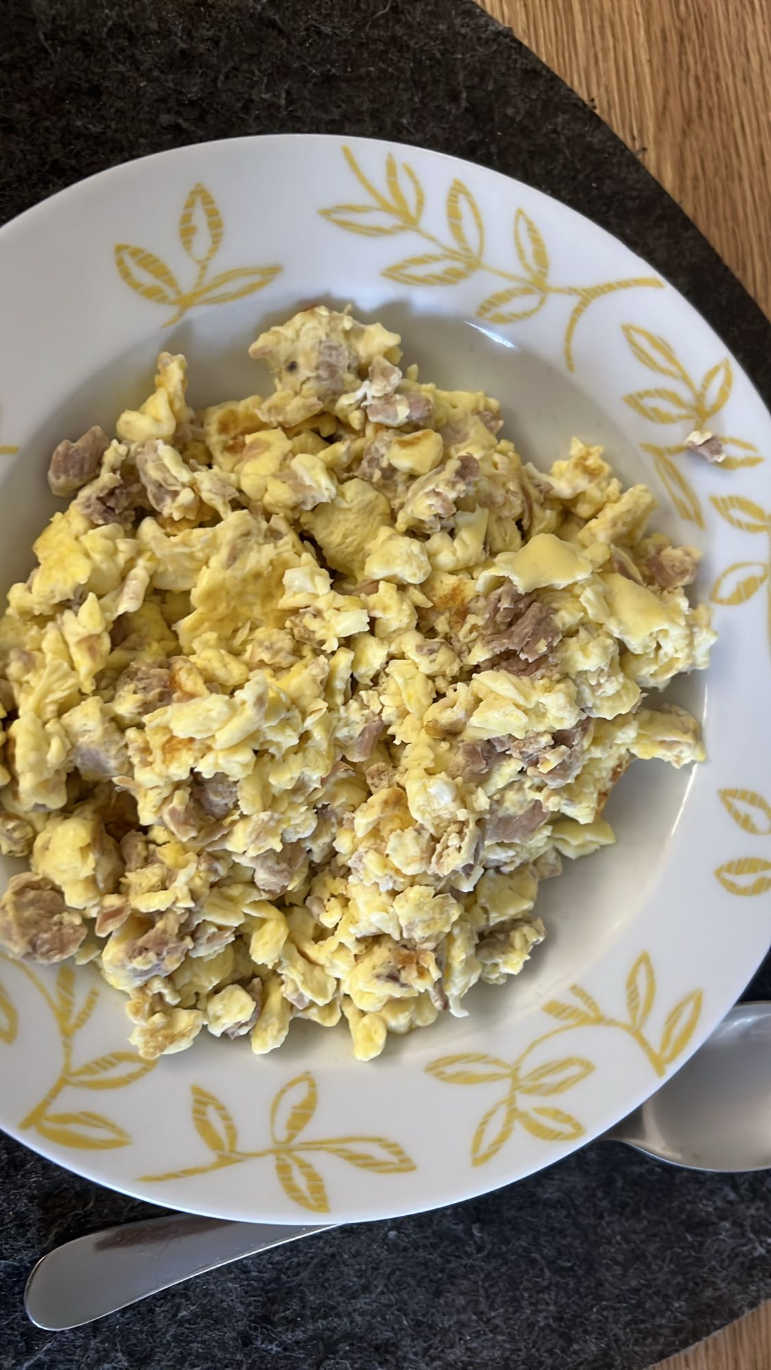 Scrambled Eggs with Ham