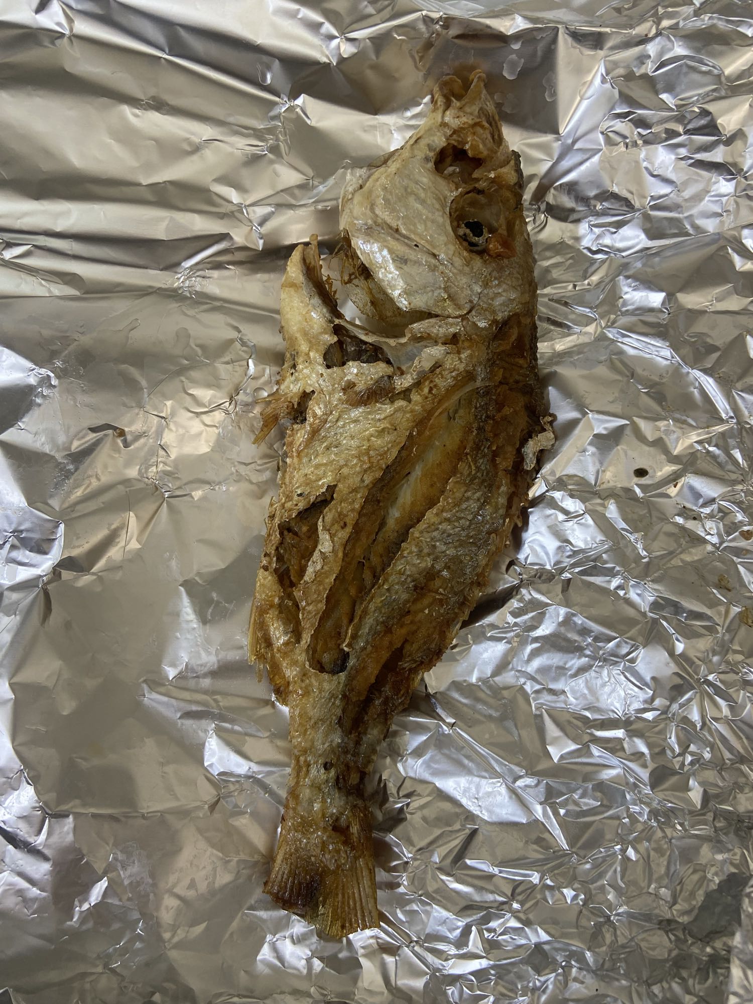 Fried whole fish