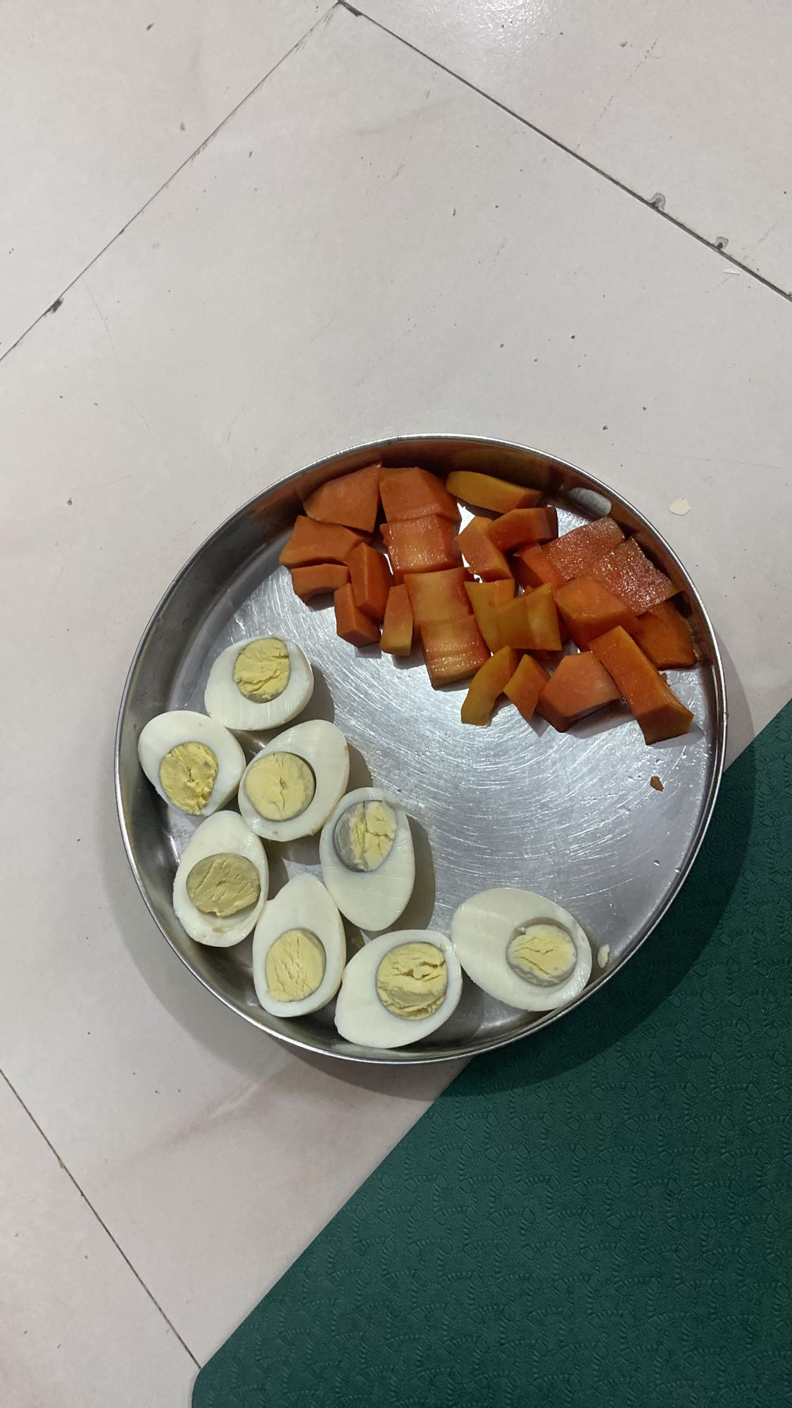 Eggs and Papaya Plate
