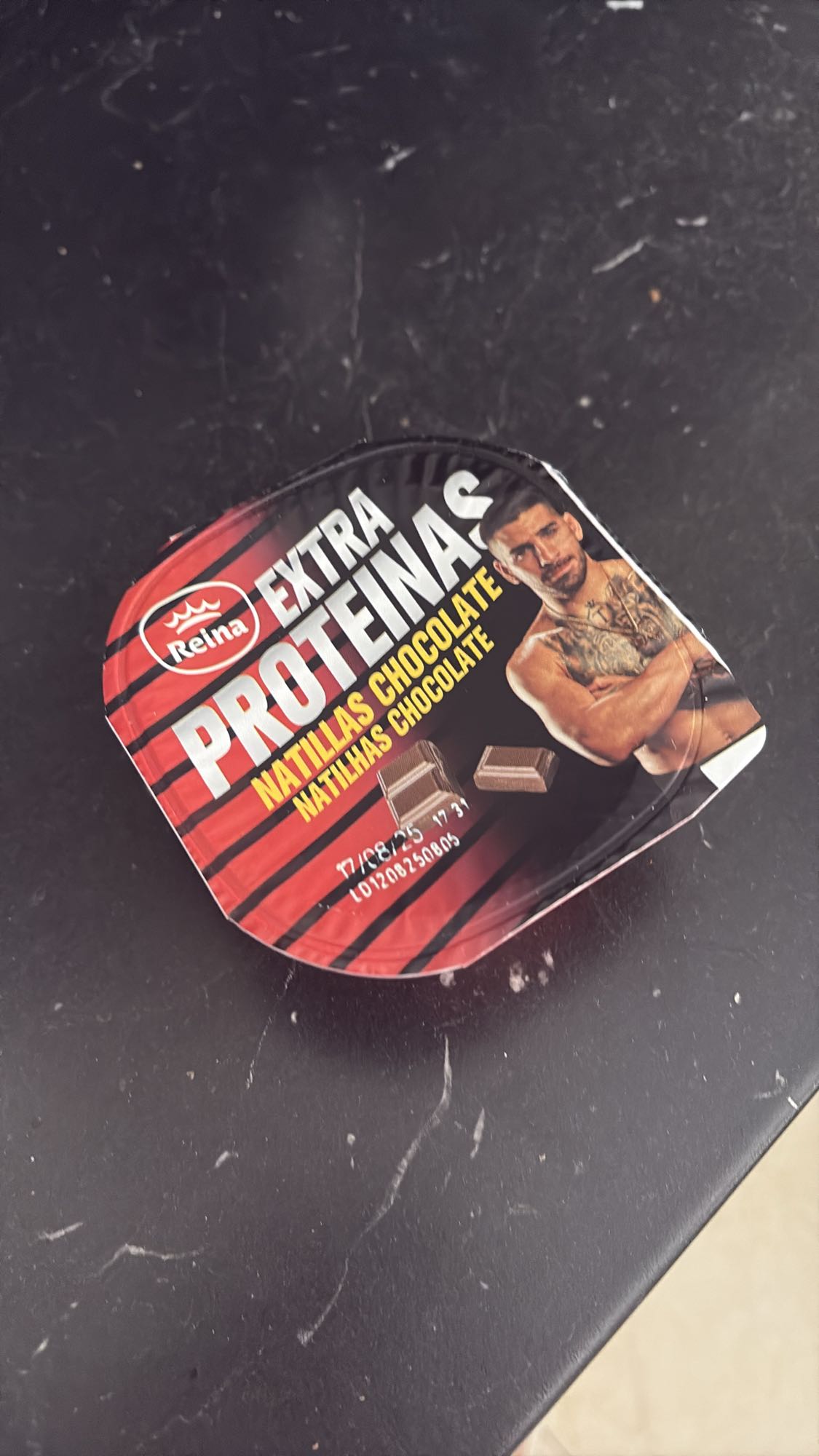 Natillas chocolate proteínas