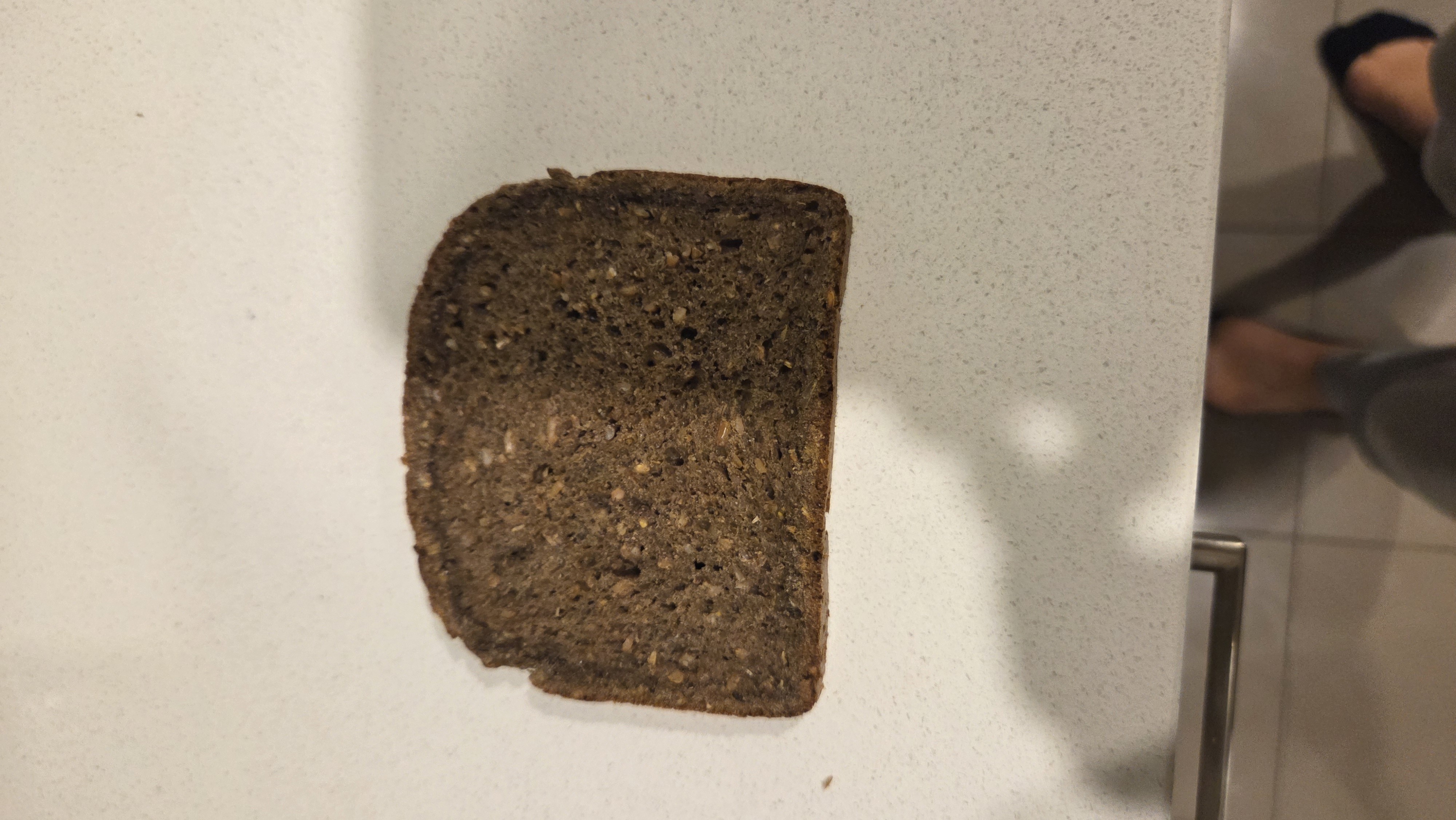Rye bread slice