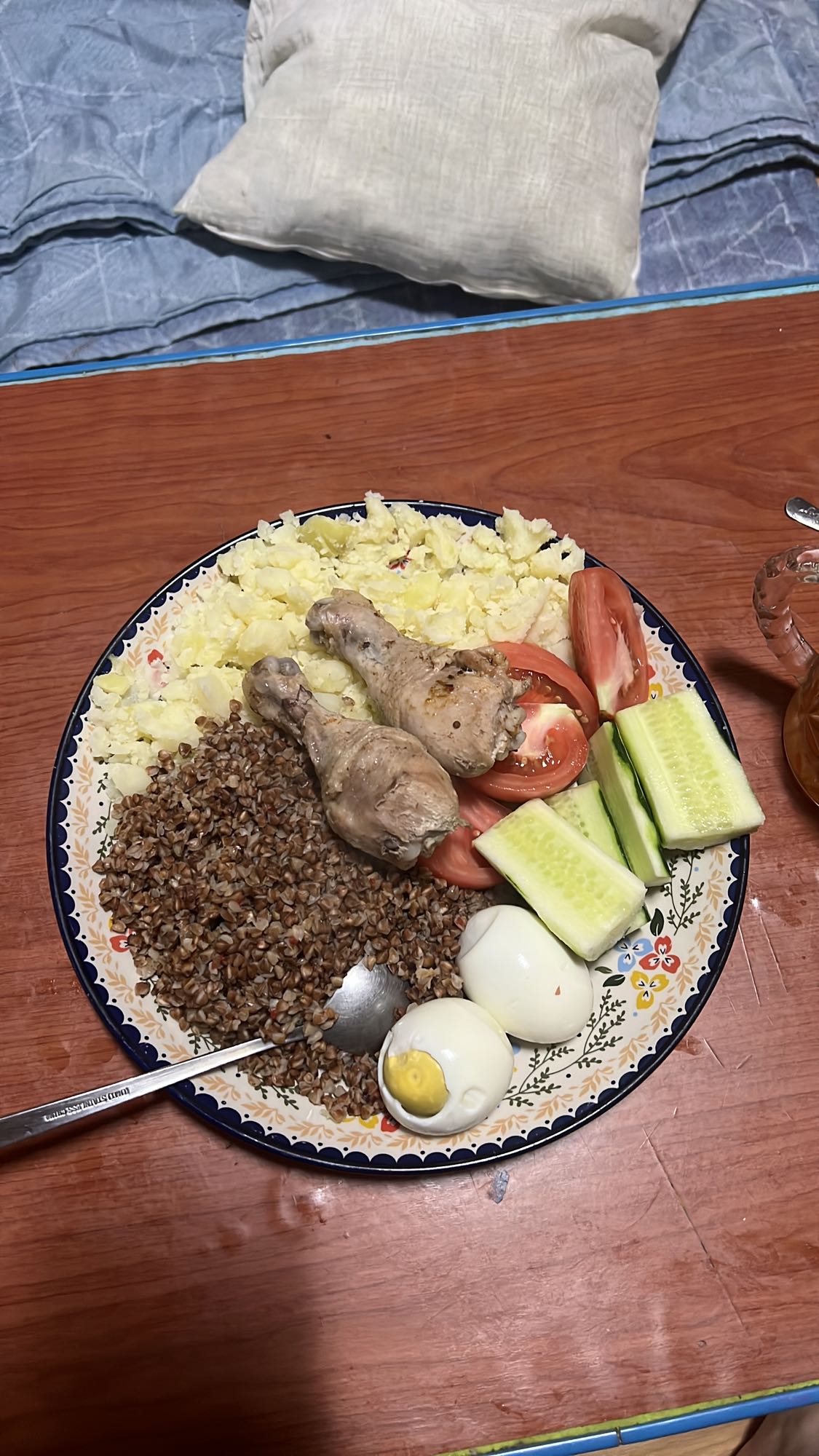 гречка с курицей и овощами