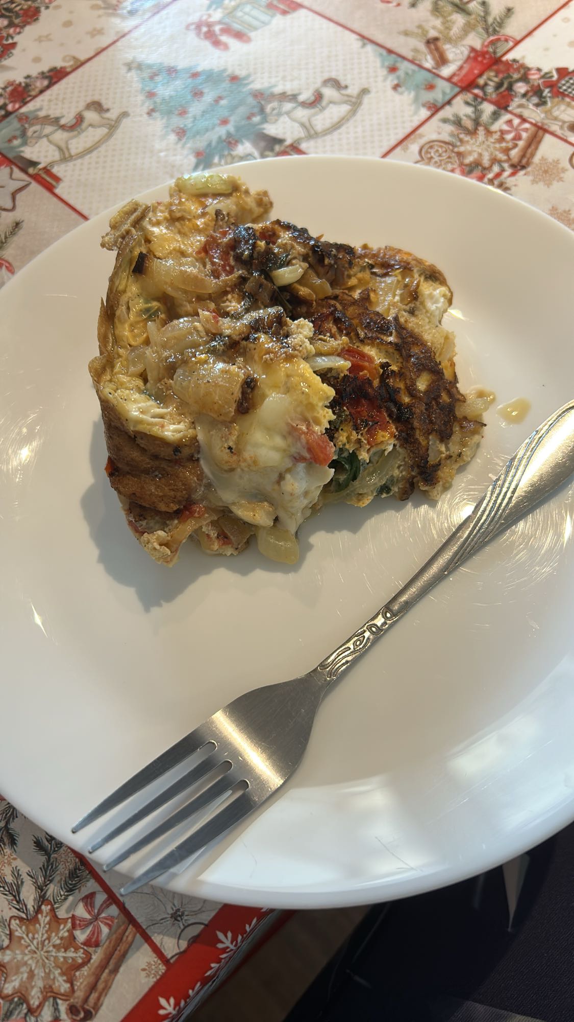 Omletă cu baby spanac și brânză cottage