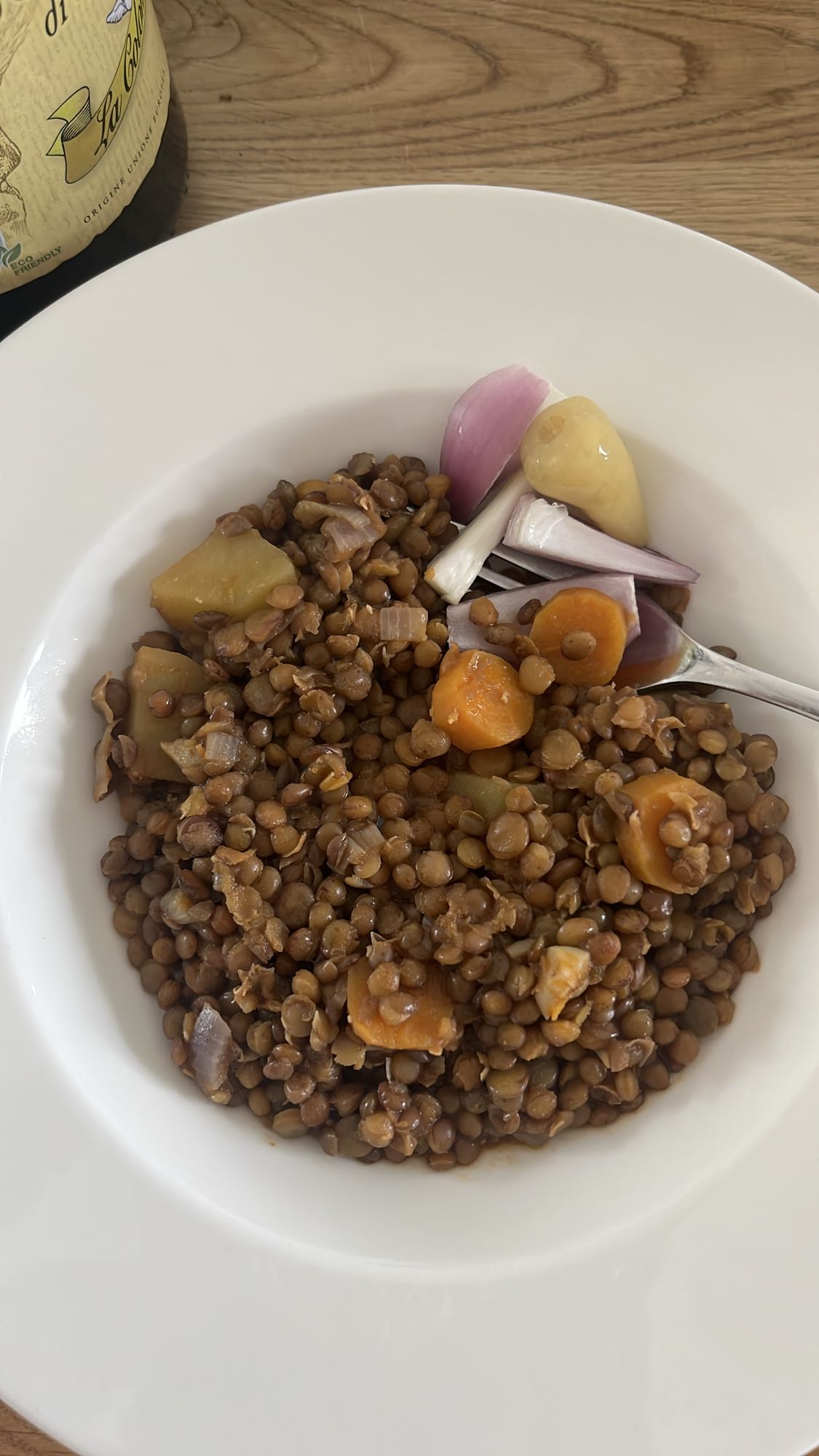 Lenticchie con verdure