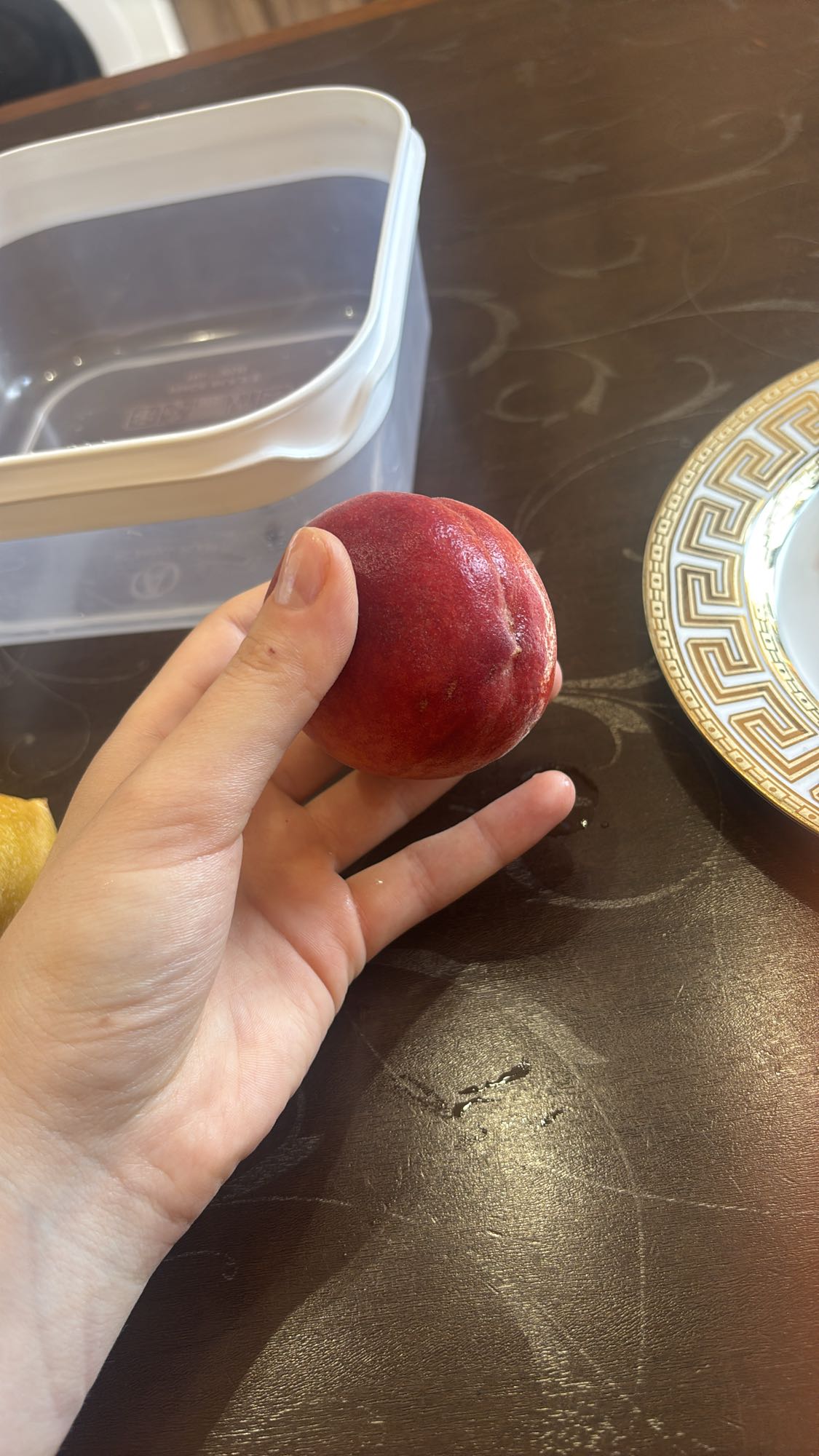 Fresh nectarine snack