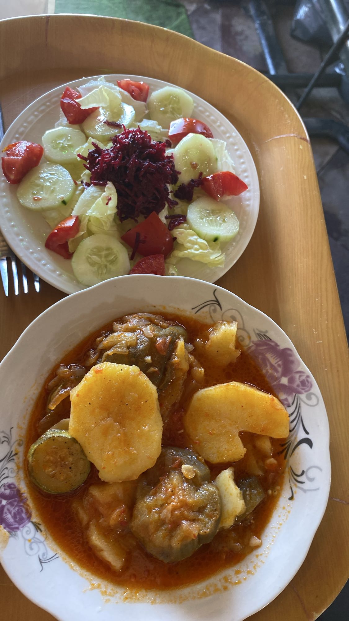 Ragoût légumes & salade fraîche