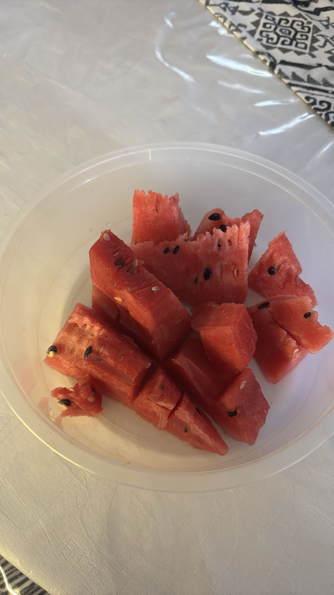 Cuburi de pepene roșu