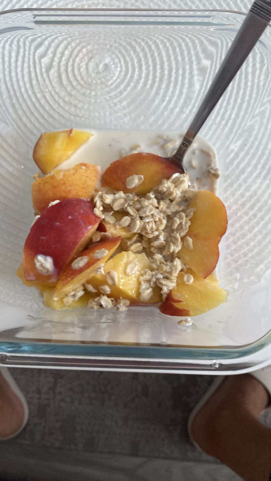 Owsianka z brzoskwinią