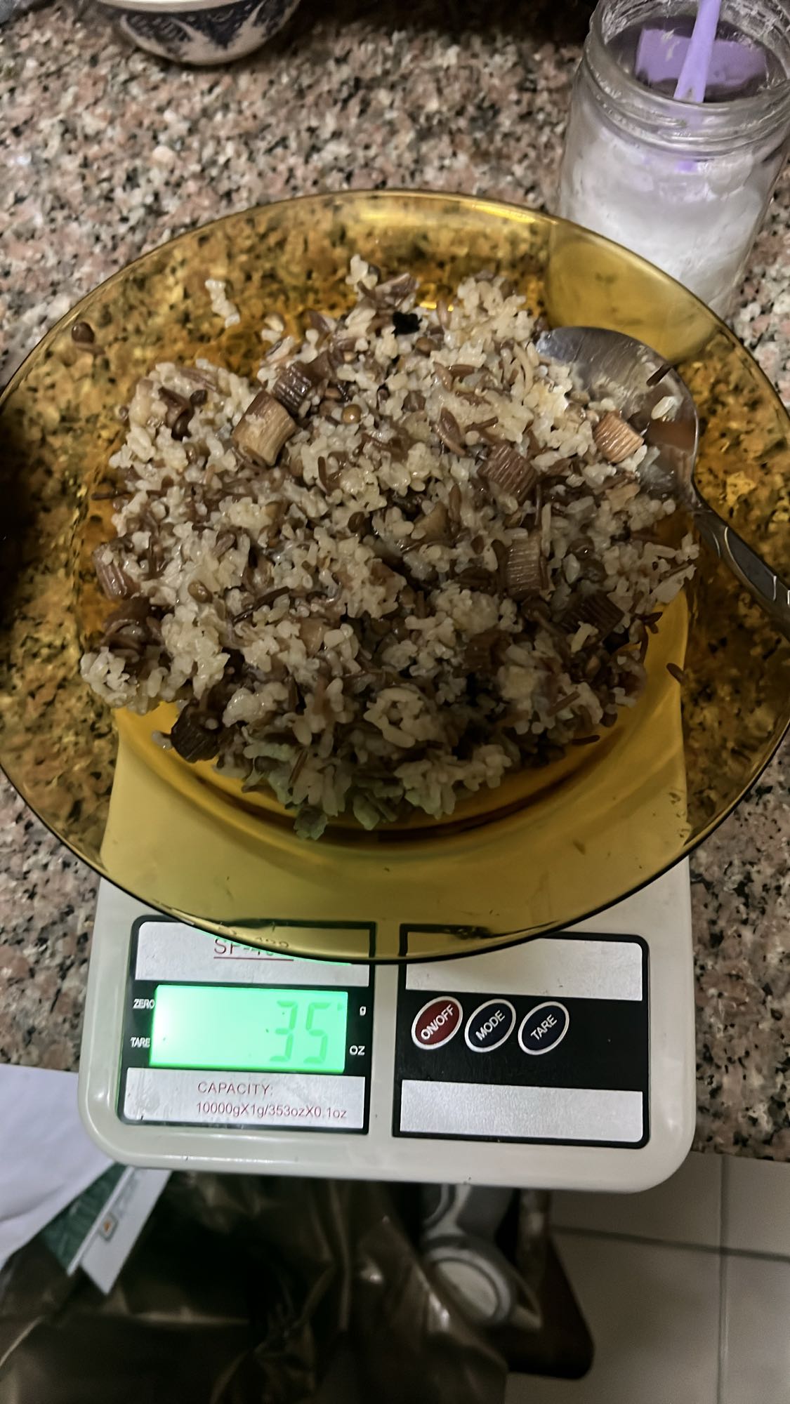 Rice with mushrooms