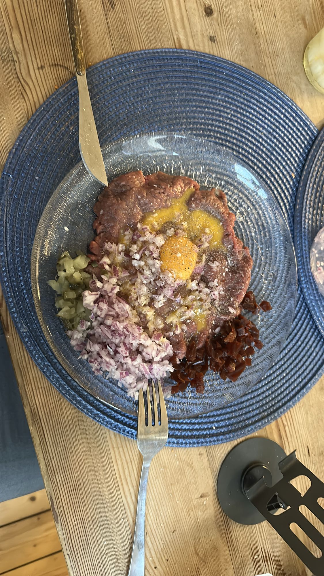 Biff tartar tallrik