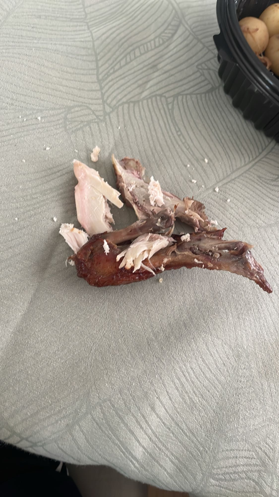 Frango assado desfiado