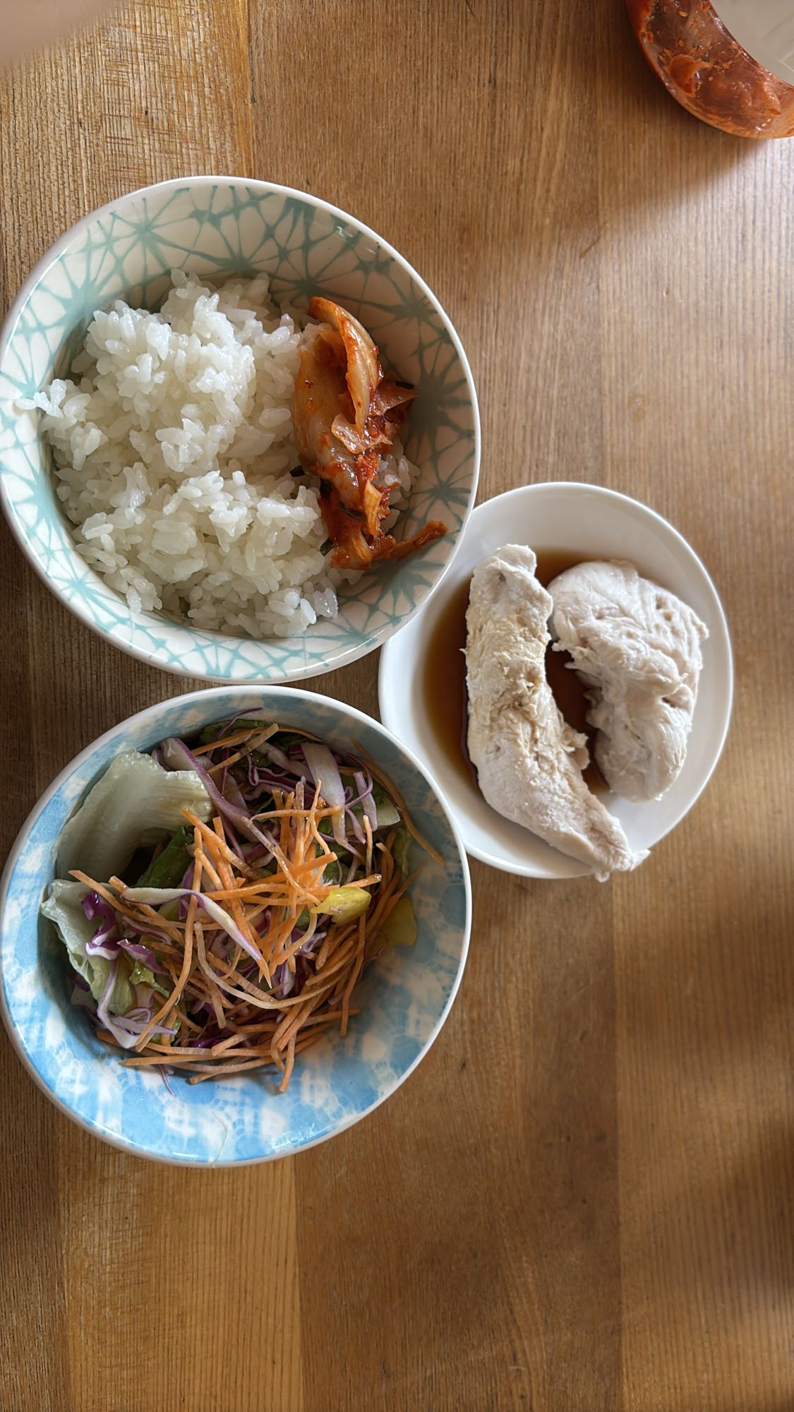 鶏むね肉と野菜の定食